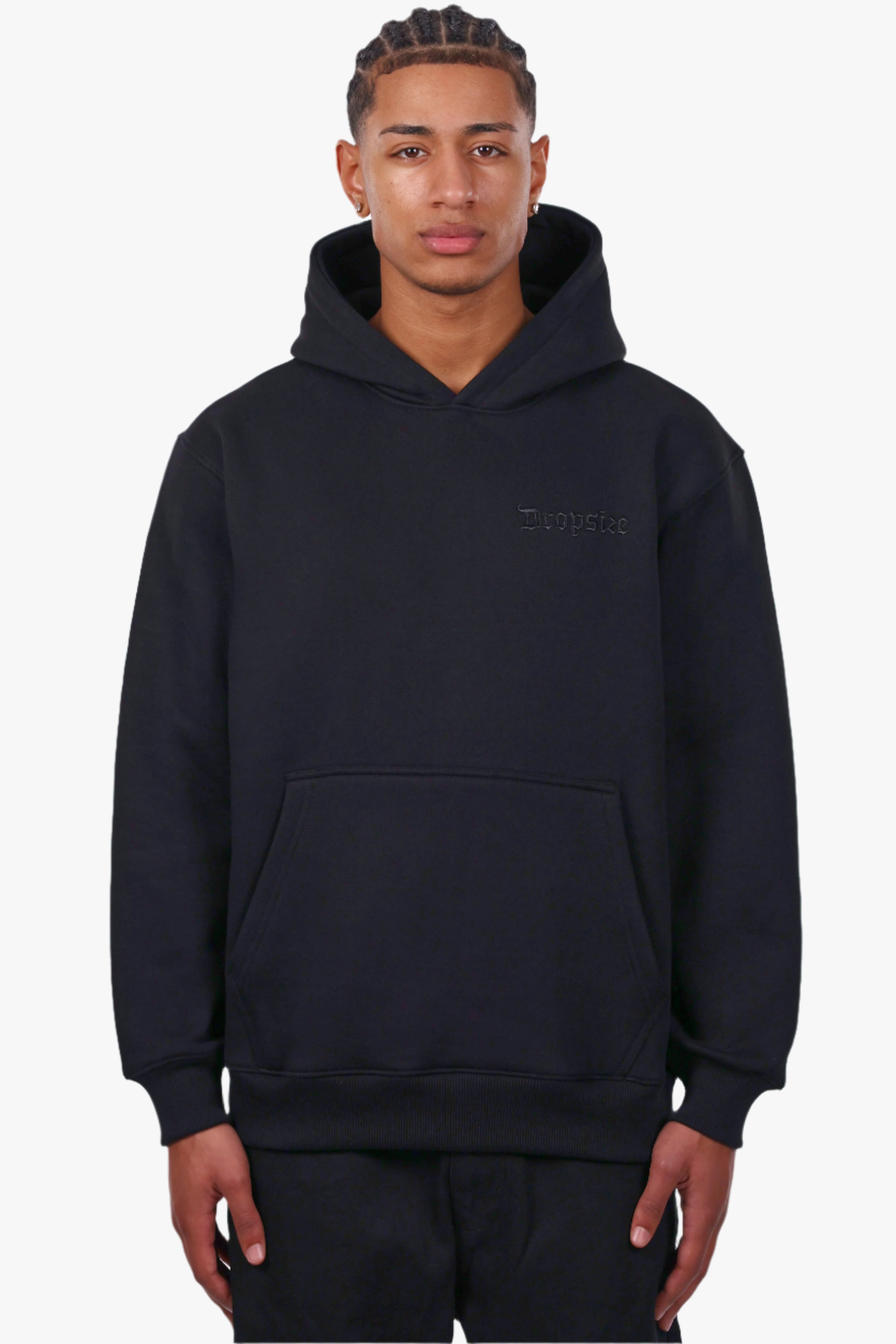 REGULAR FIT HOODIE BLACK