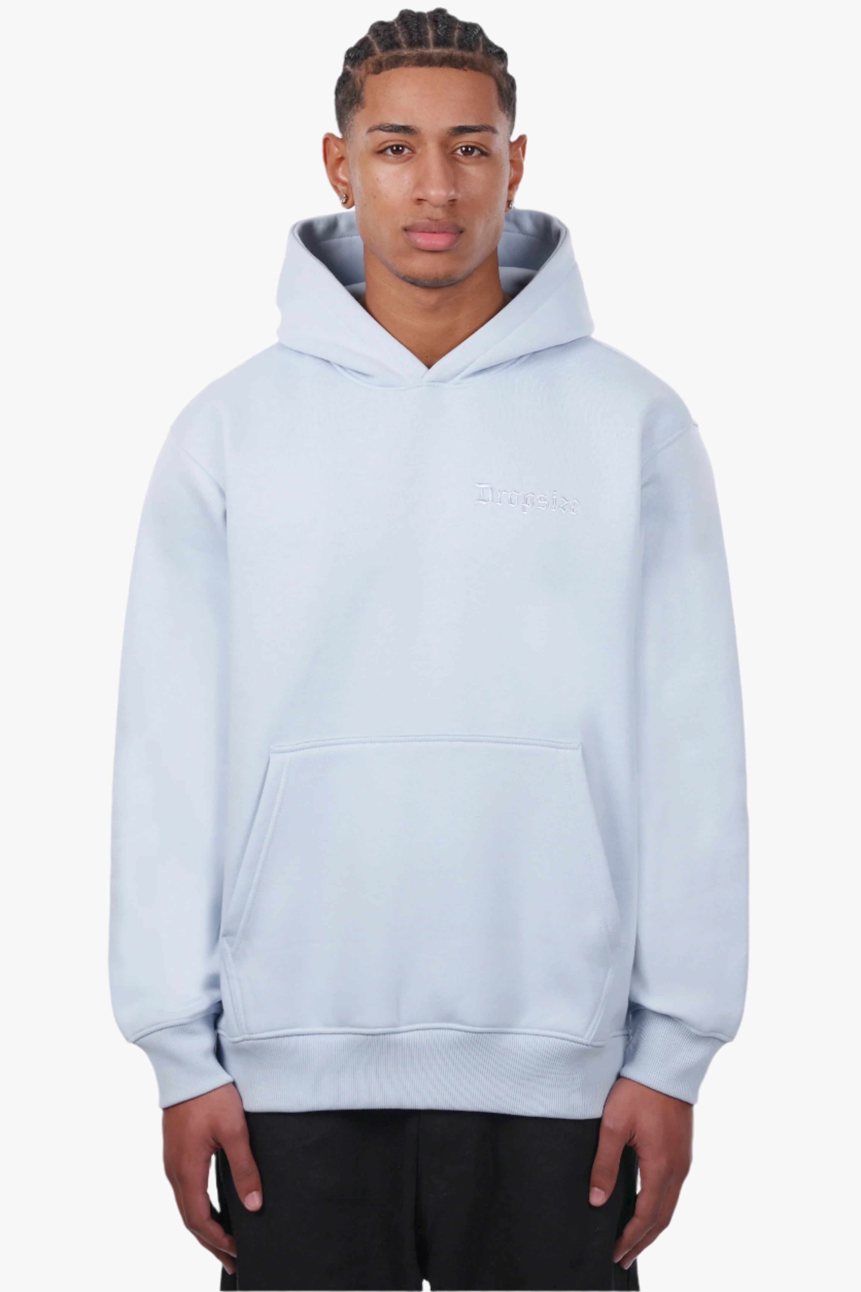 REGULAR FIT HOODIE BABY BLUE
