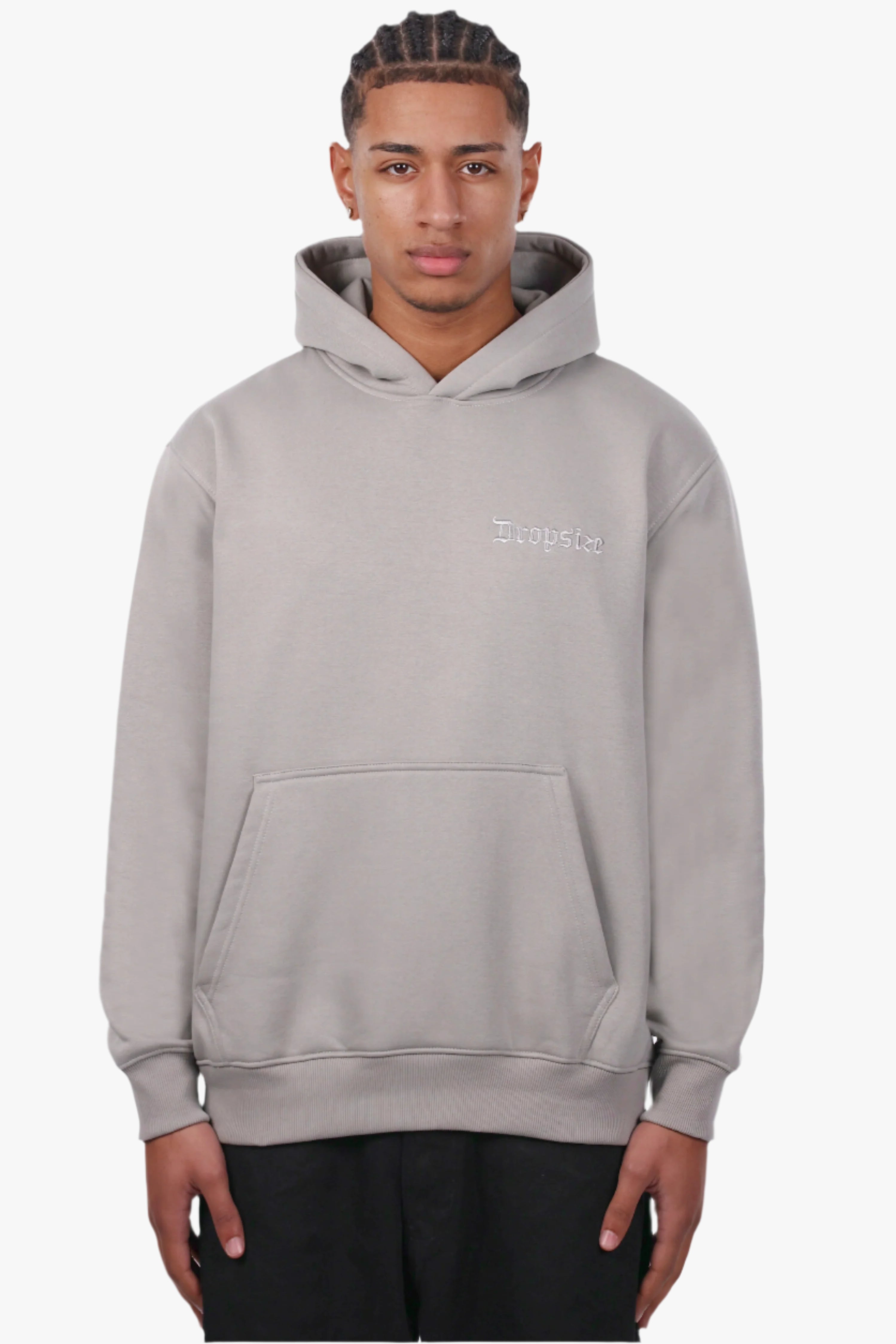 REGULAR FIT HOODIE FLINT GREY