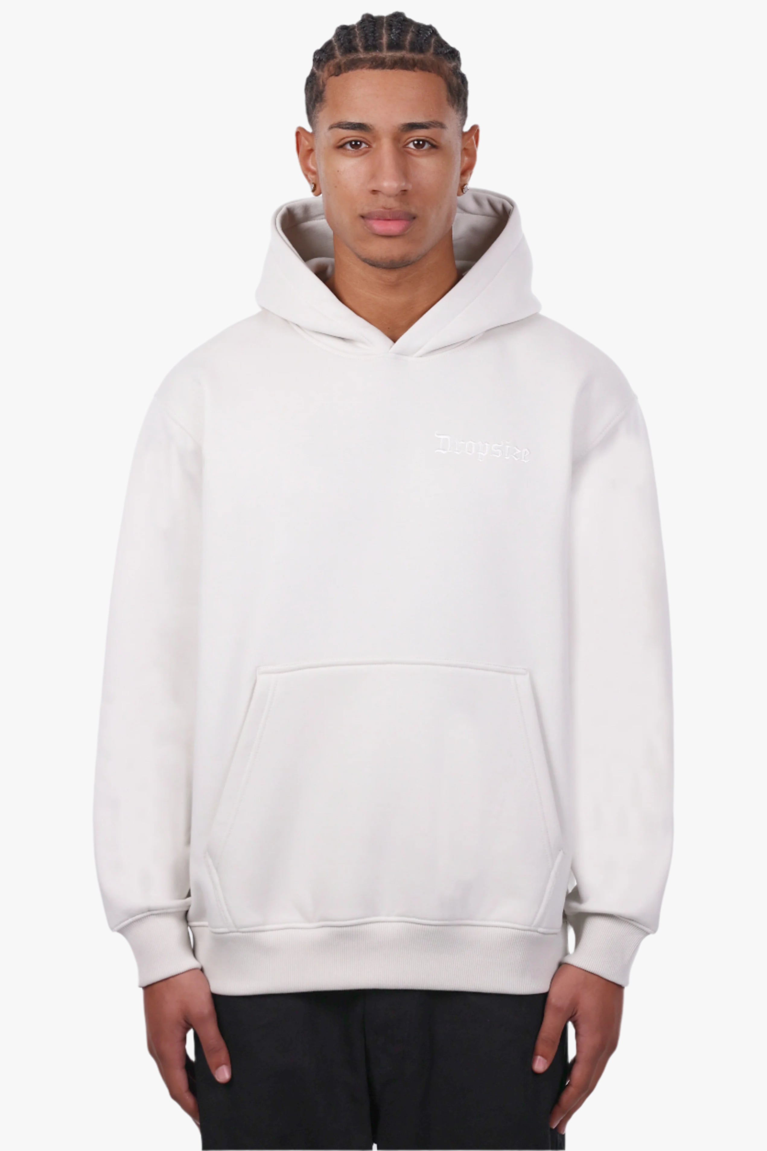 REGULAR FIT HOODIE LIGHT GREY