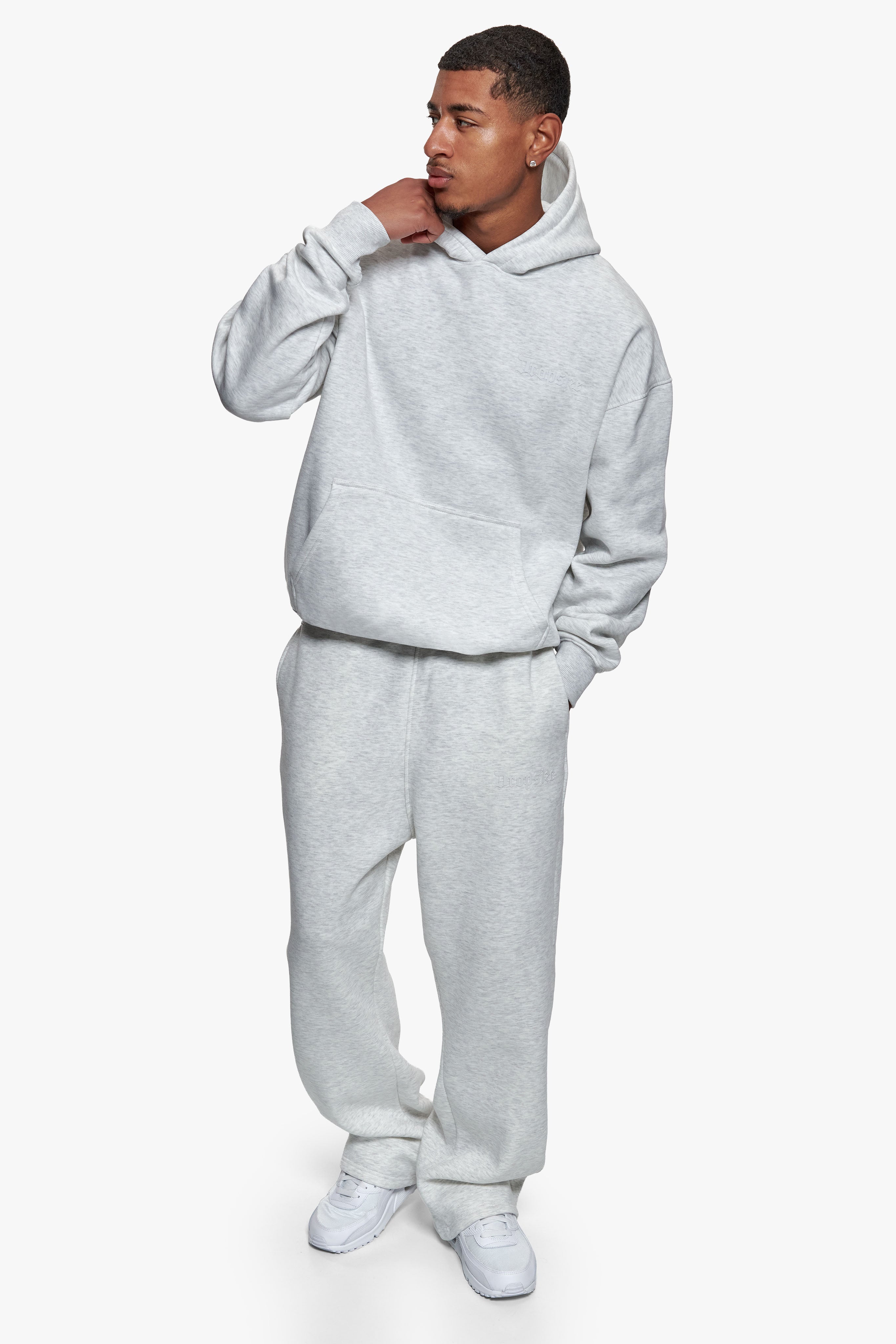 HD OPEN LEG JOGGER GREY MELANGE