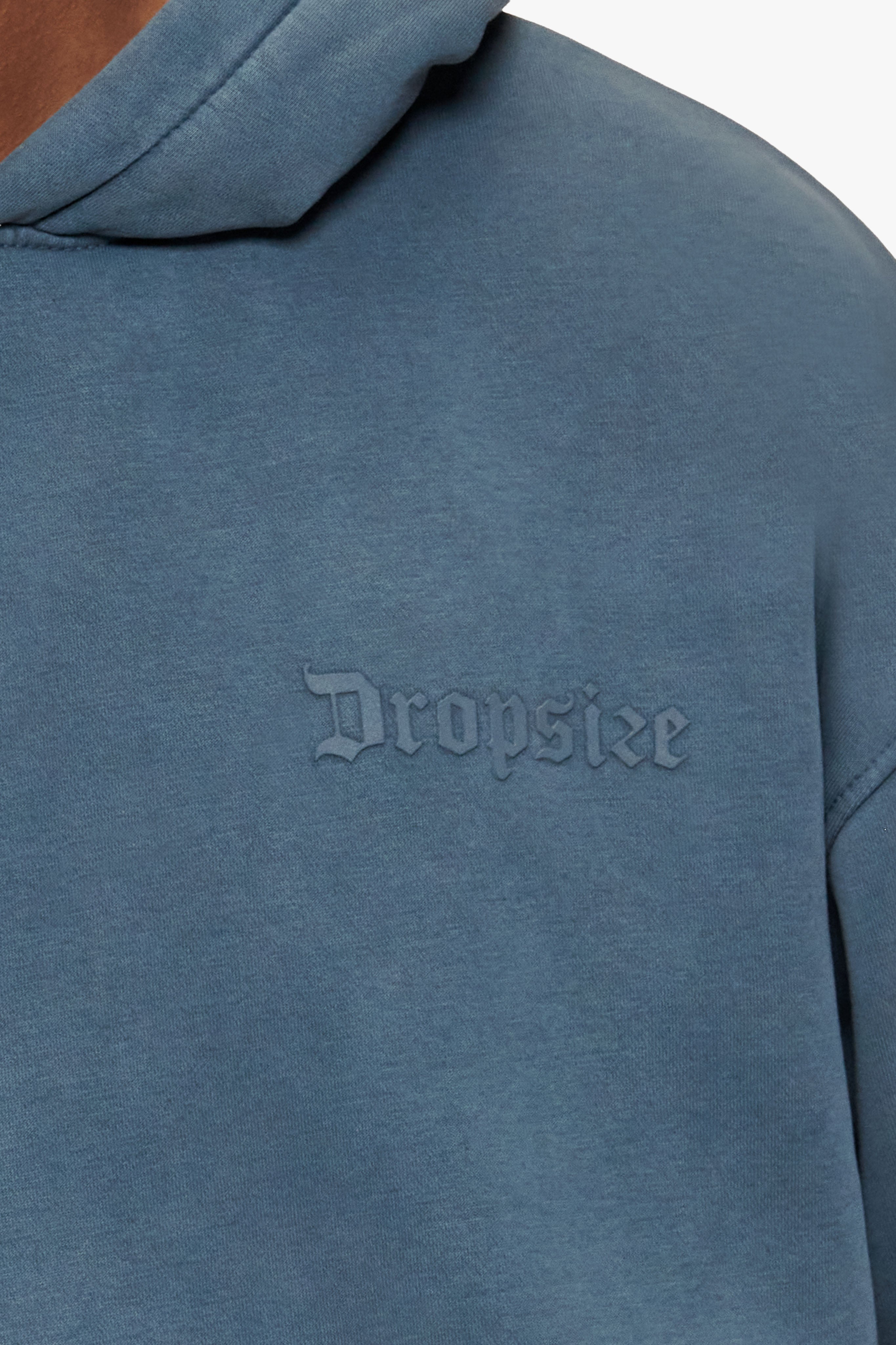 HEAVY OVERSIZE HD LOGO HOODIE WASHED GREY