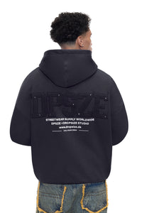HIGH CRAFT HOODIE ACID BLACK