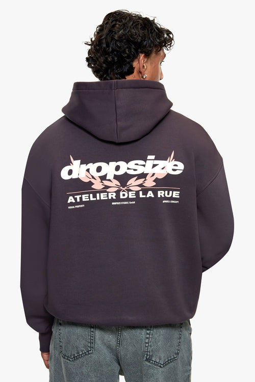 ATELIER DE LA RUE HOODIE VULCANO BROWN