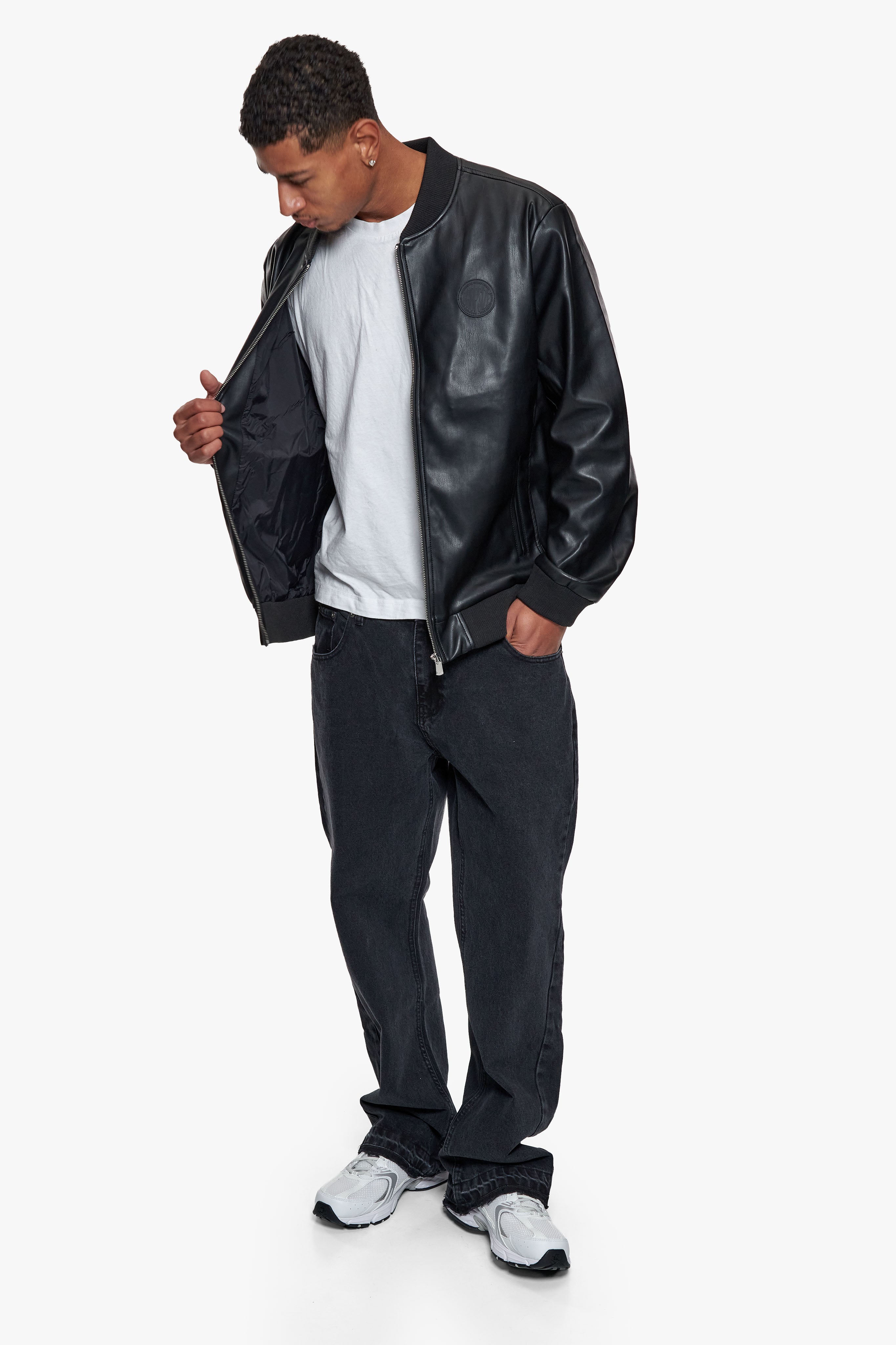 LEATHER JACKET BLACK