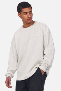 WAFFLE LONGSLEEVE LIGHT GREY