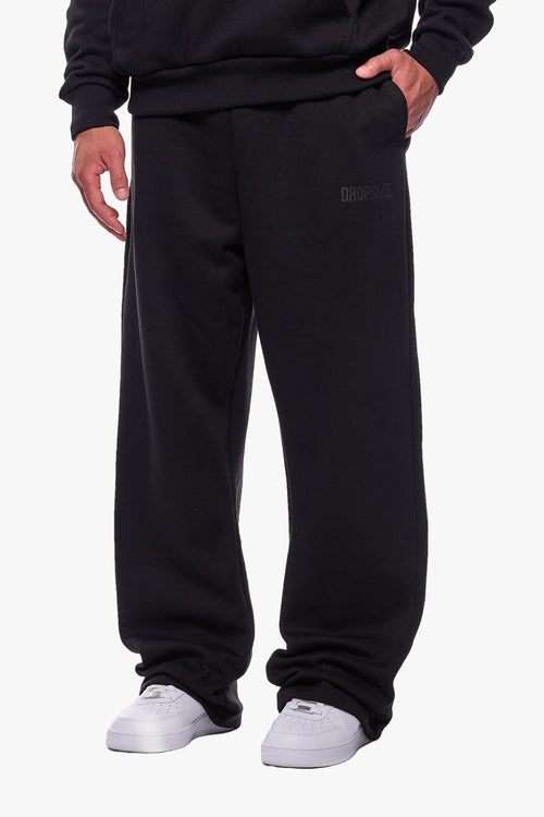 OPEN LEG JOGGER BLACK