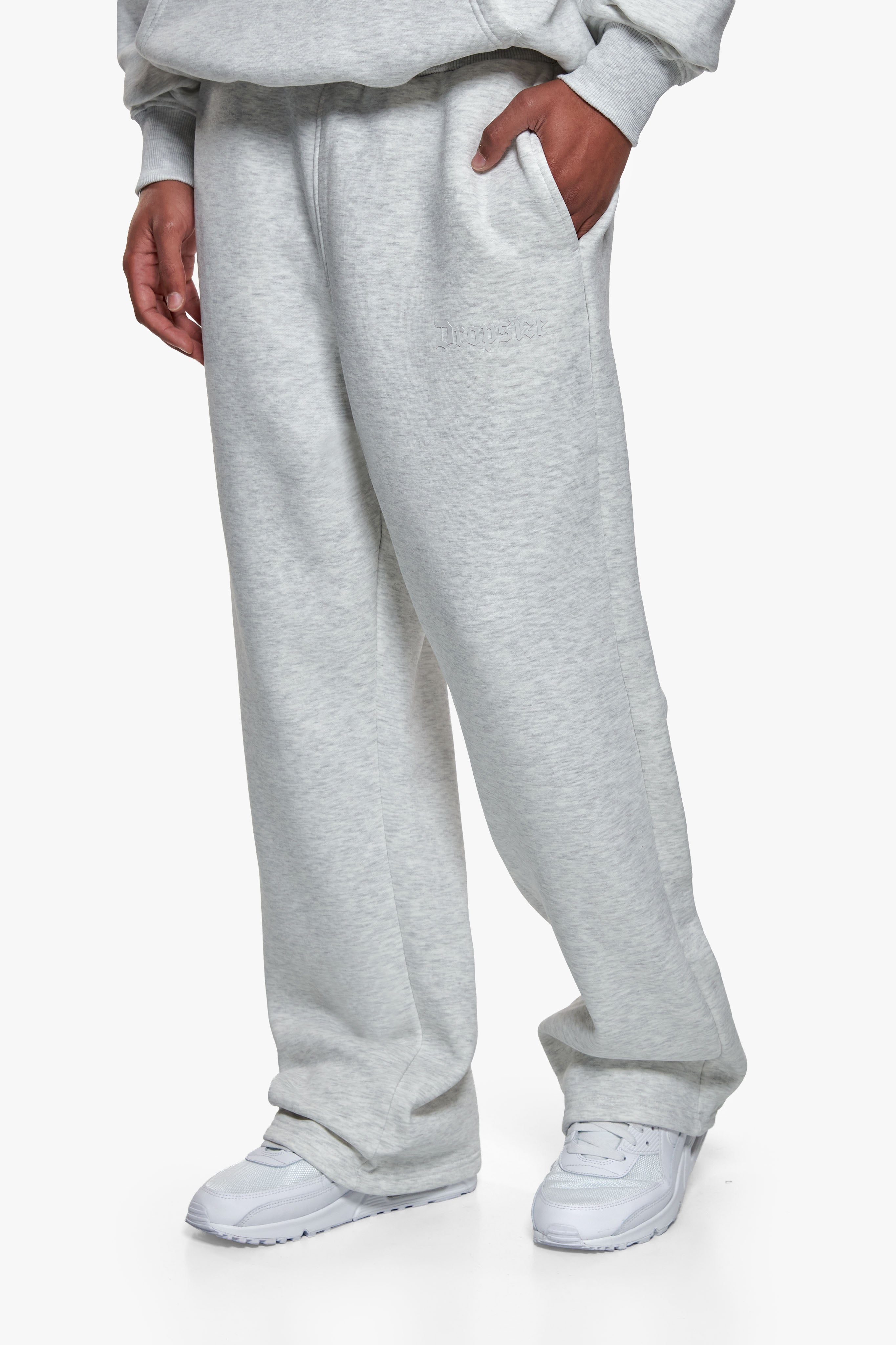 HD OPEN LEG JOGGER GREY MELANGE