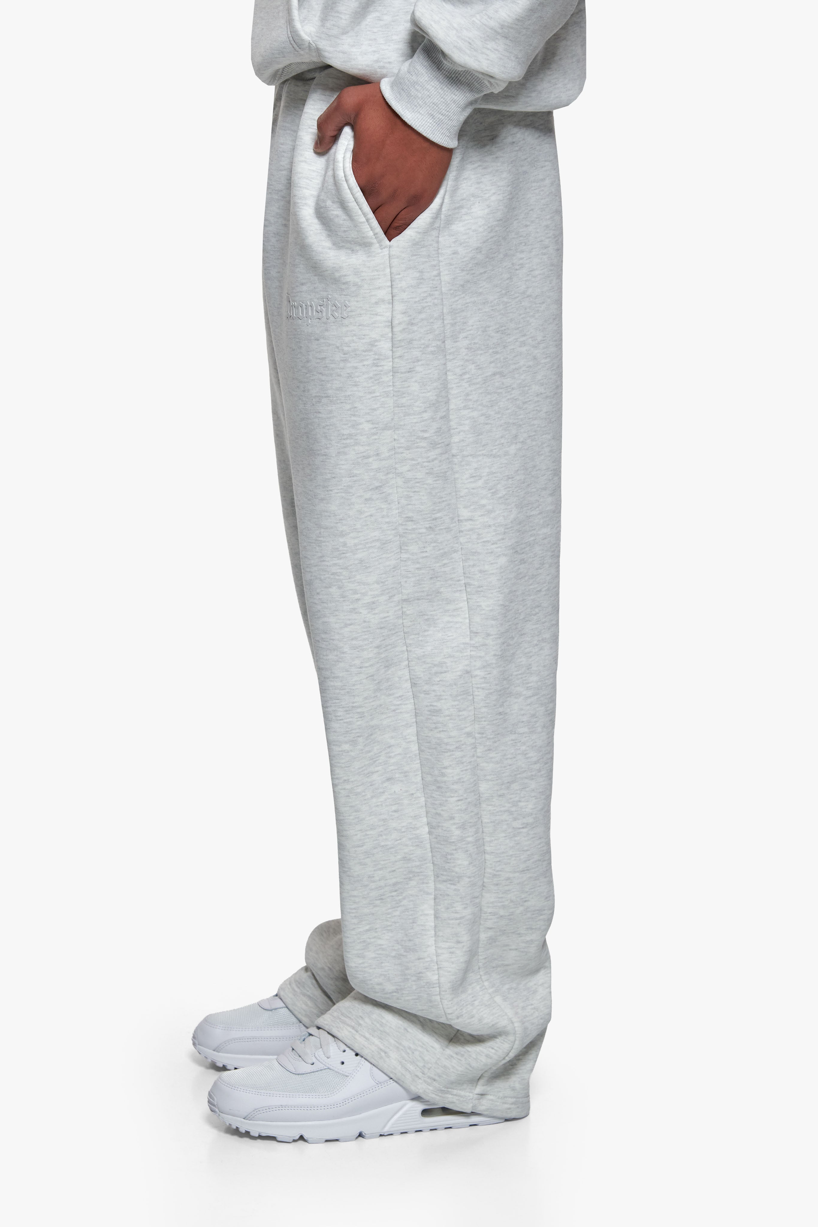 HD OPEN LEG JOGGER GREY MELANGE