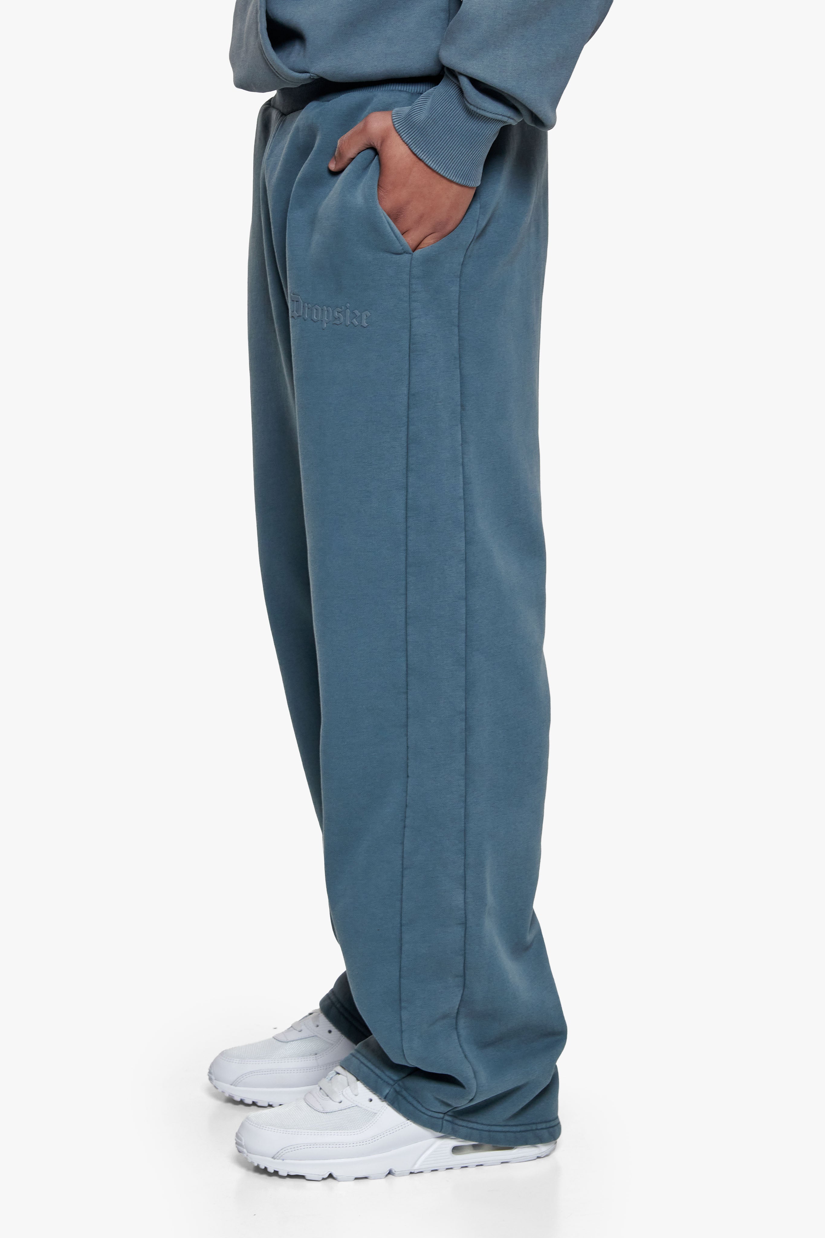 HD OPEN LEG JOGGER WASHED GREY