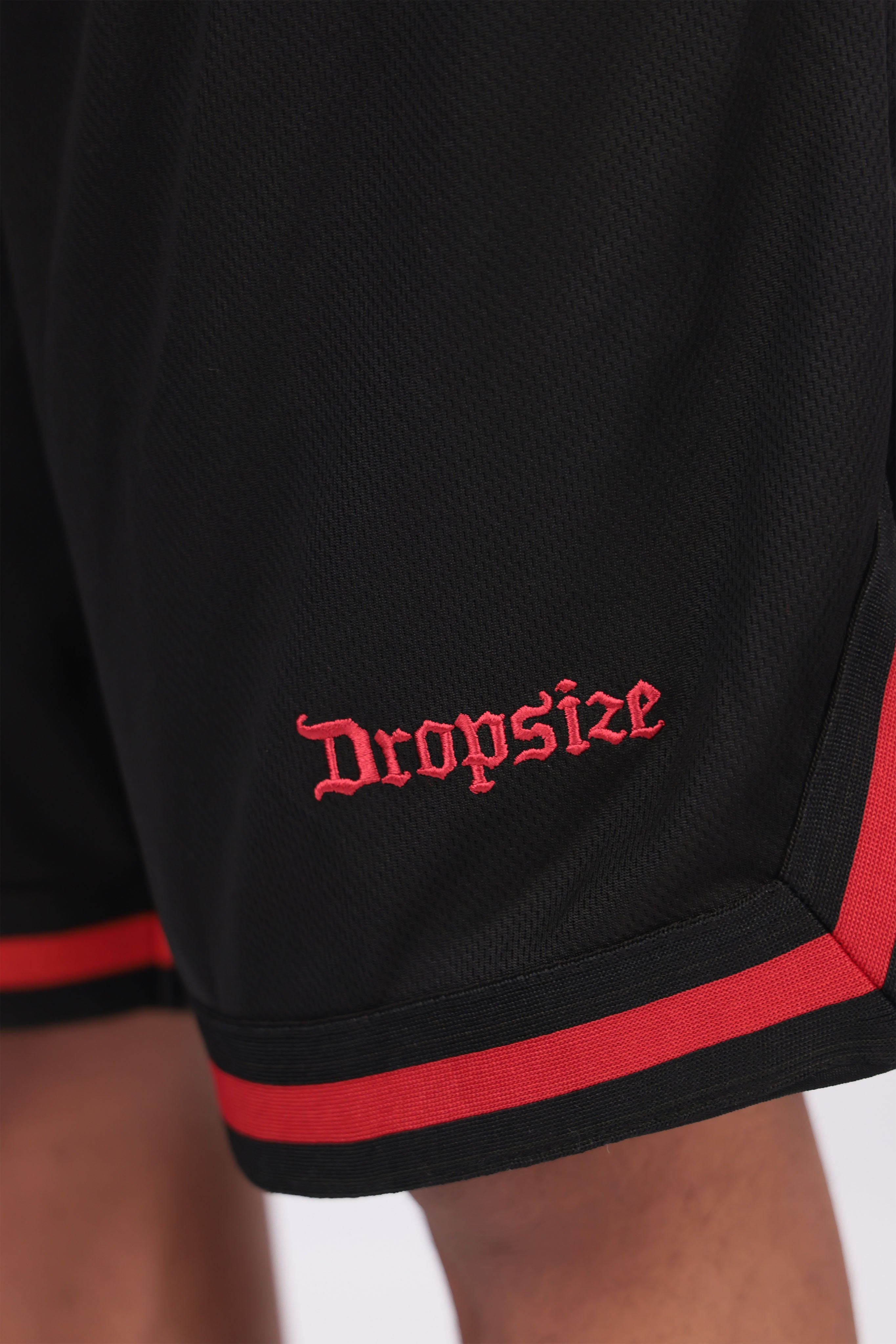 LOGO MESH SHORT BLACK/RED
