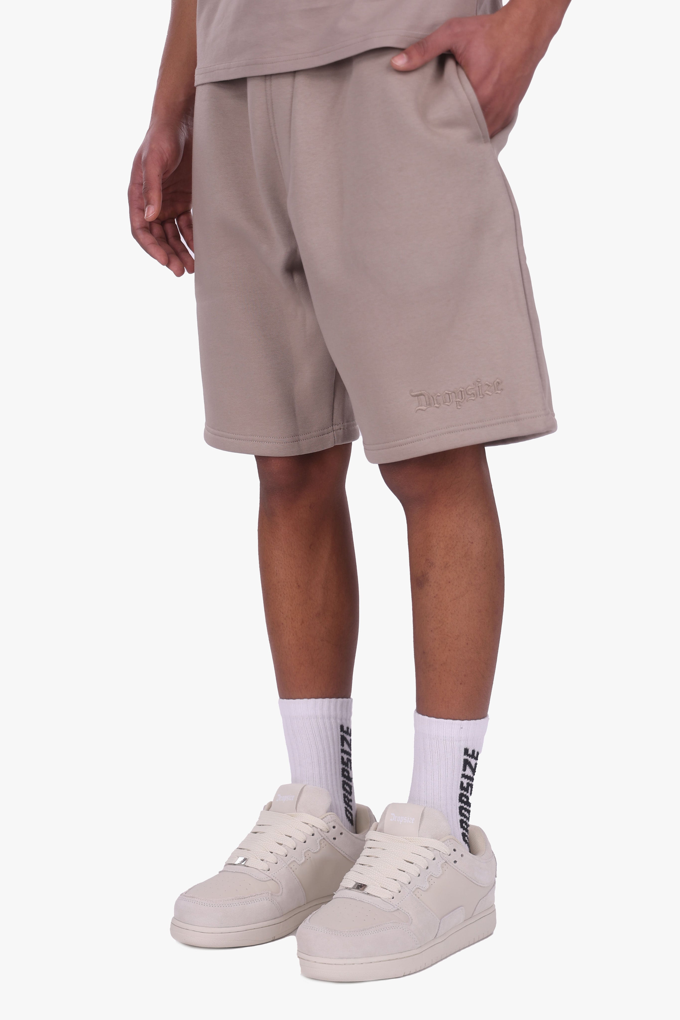 EMBO SWEATSHORTS SIMPLY TAUPE