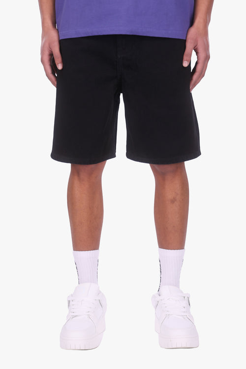 DENIM JORTS BLACK