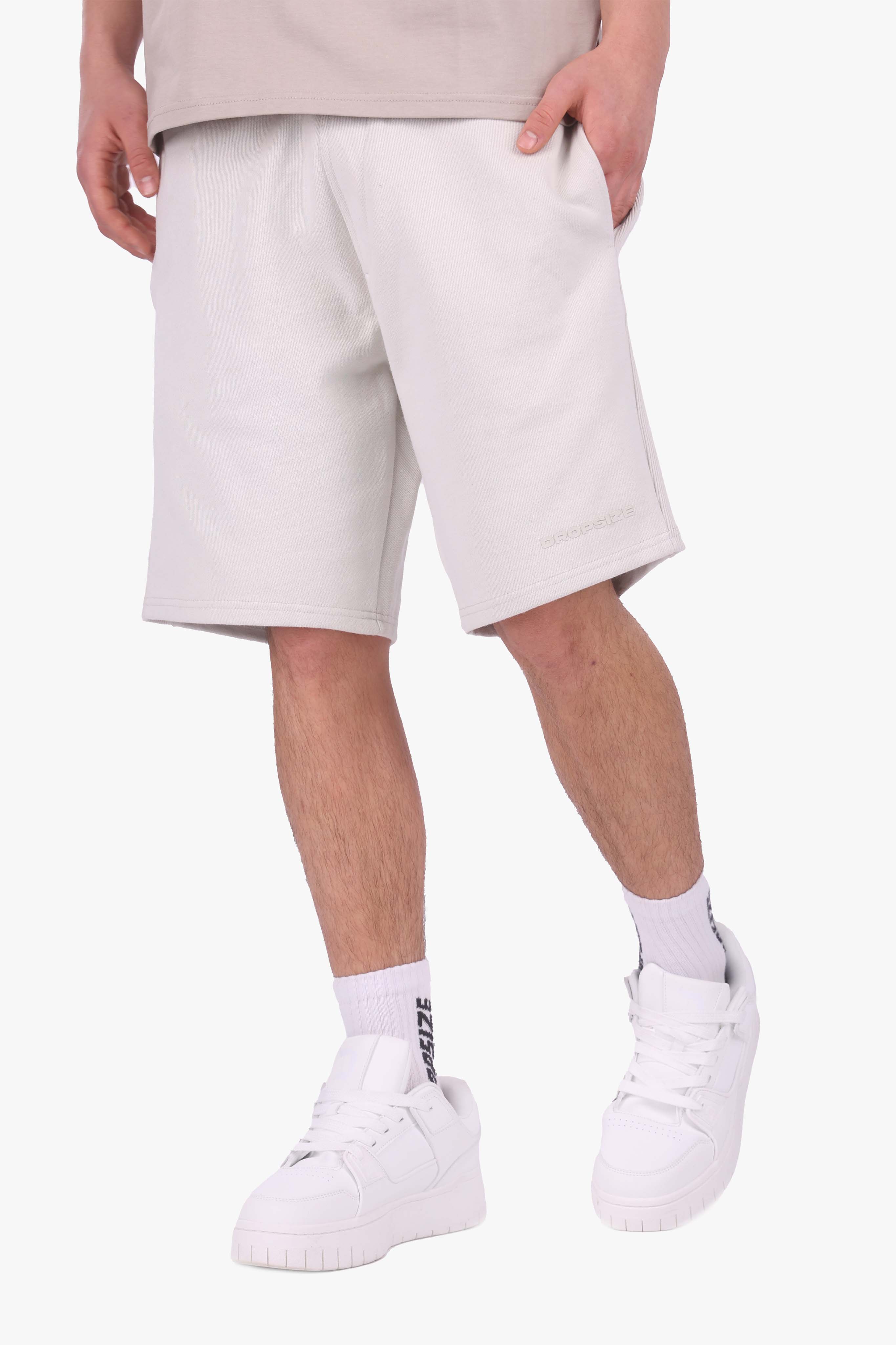 SIDE RIB SHORT LIGHT GREY