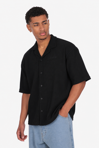 PLISSEE SUMMER SHIRT BLACK