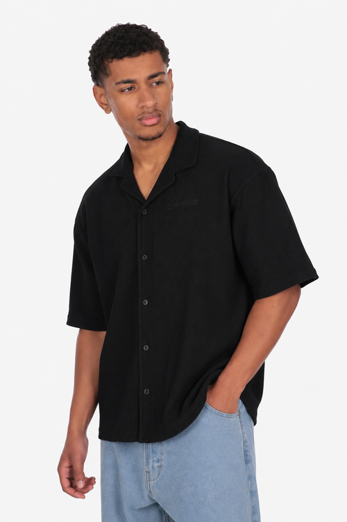 PLISSEE SUMMER SHIRT BLACK