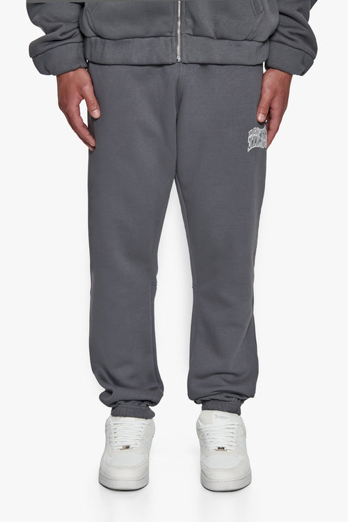 HEAVY  MIRRORED LOGO JOGGER GREY