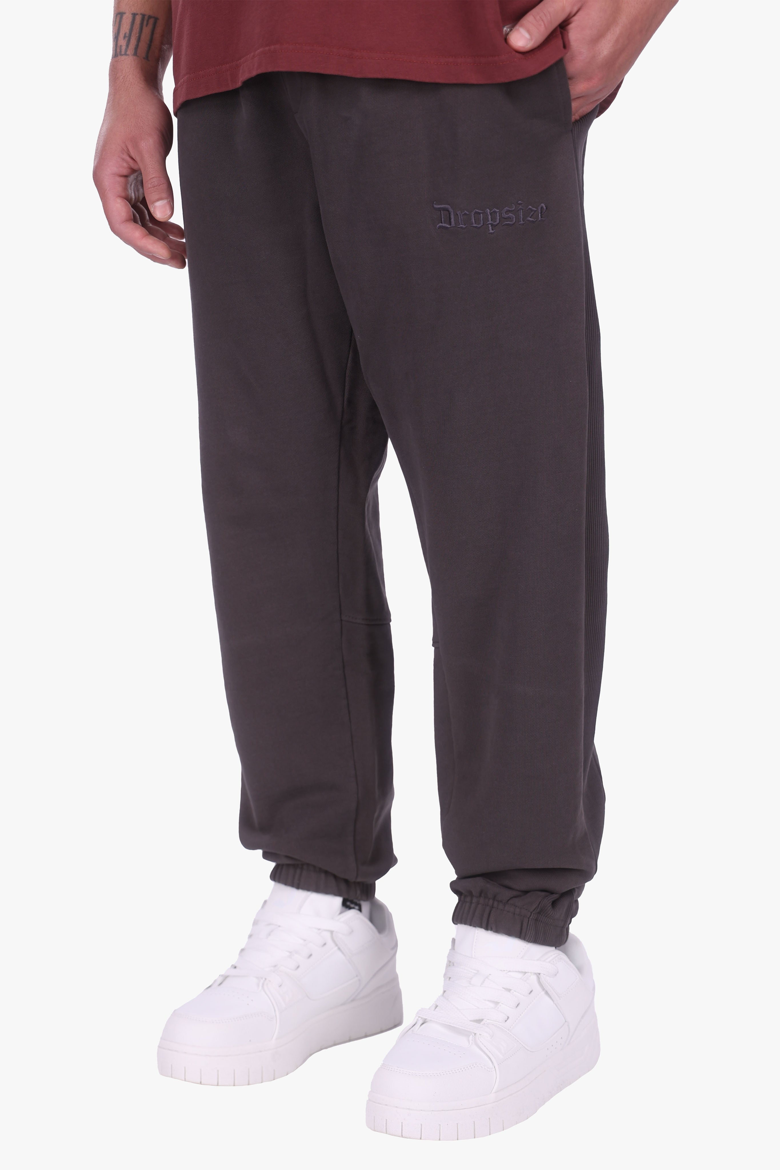 SIDE STRIPE JOGGER WASHED BLACK