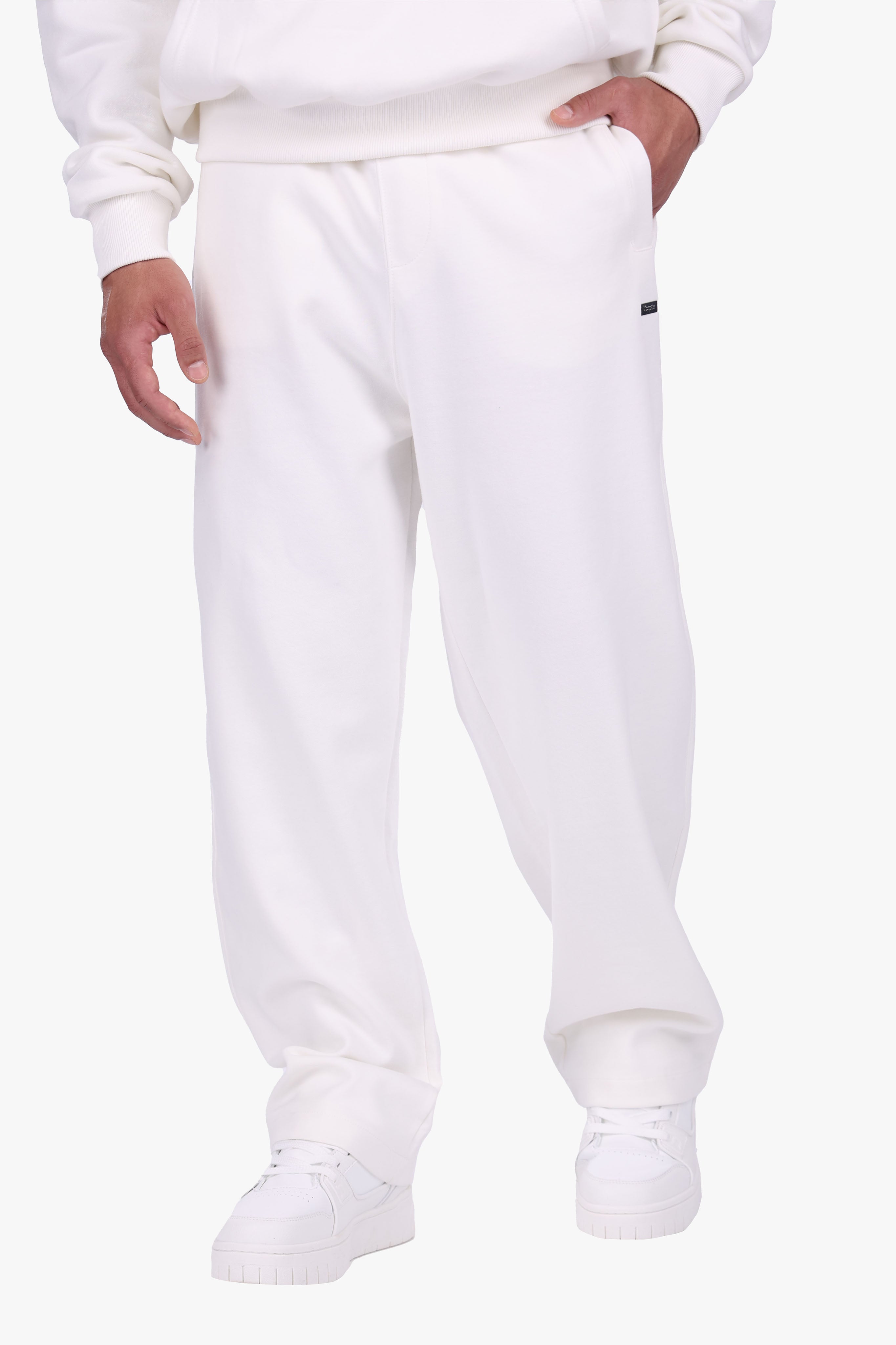 OPEN LEG LIGHT JOGGER CREAM WHITE