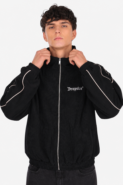 CORD PIPING JACKET BLACK
