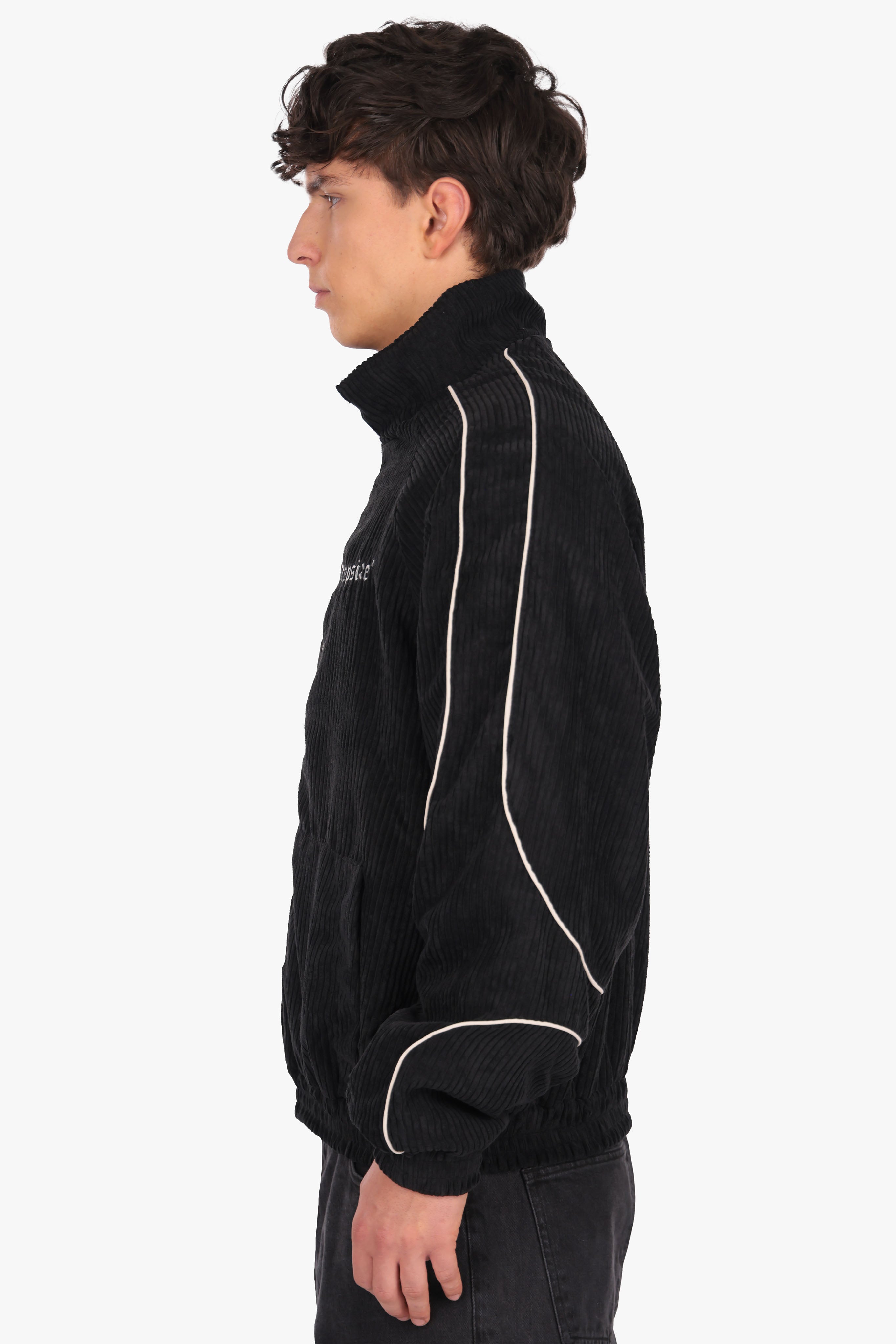 CORD PIPING JACKET BLACK