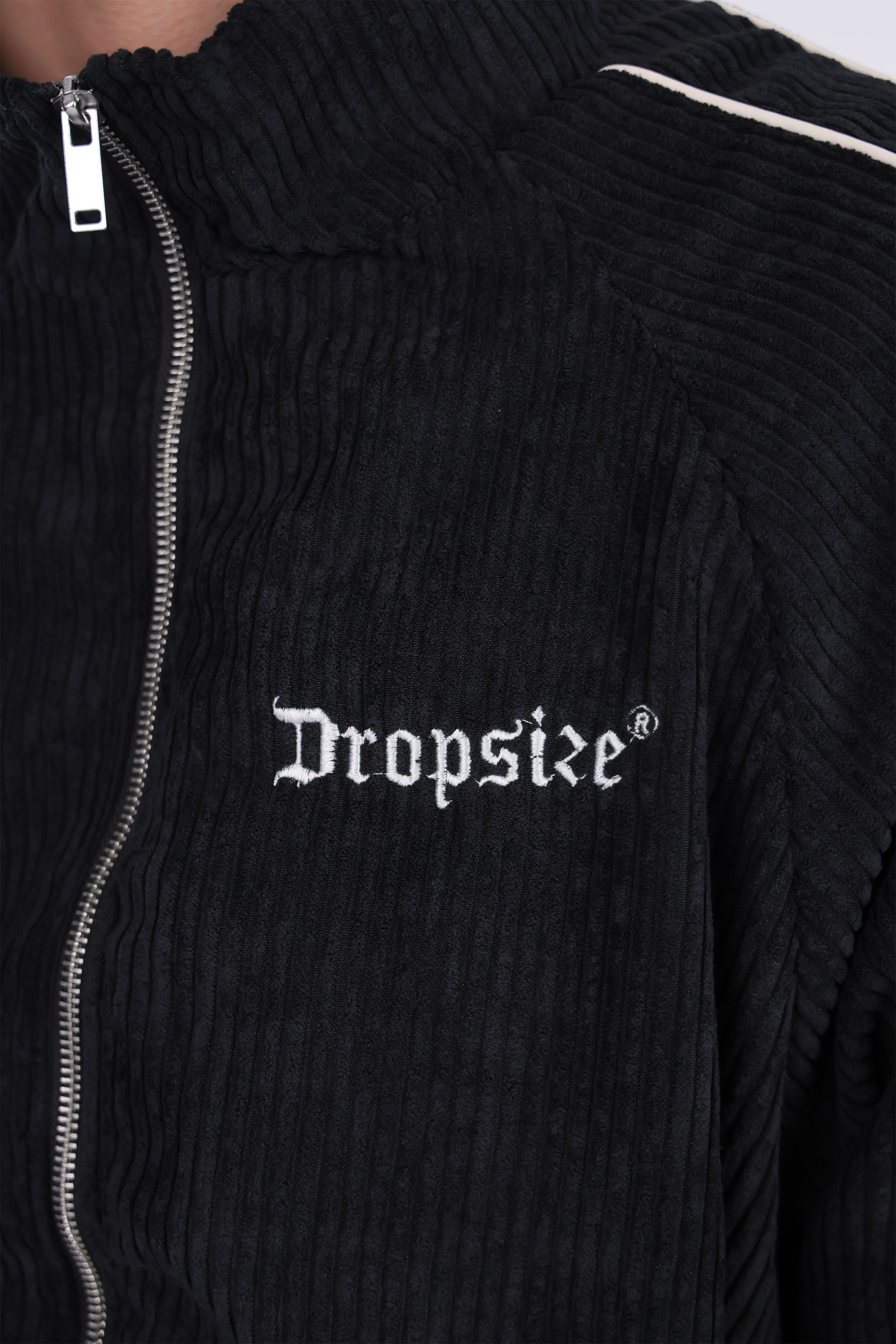 CORD PIPING JACKET BLACK