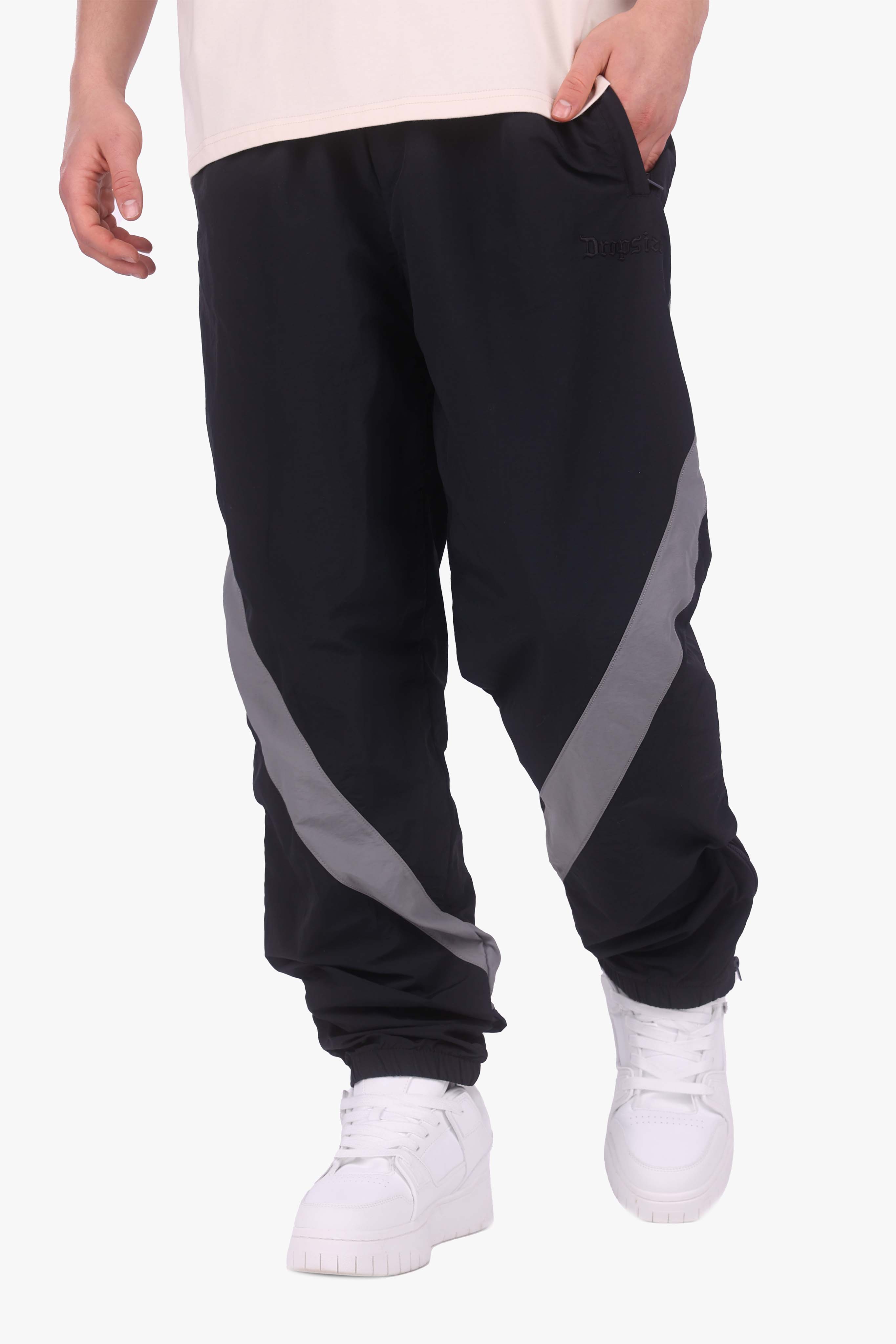 BIG STRIPE TRACK PANTS BLACK/ANTRACITE