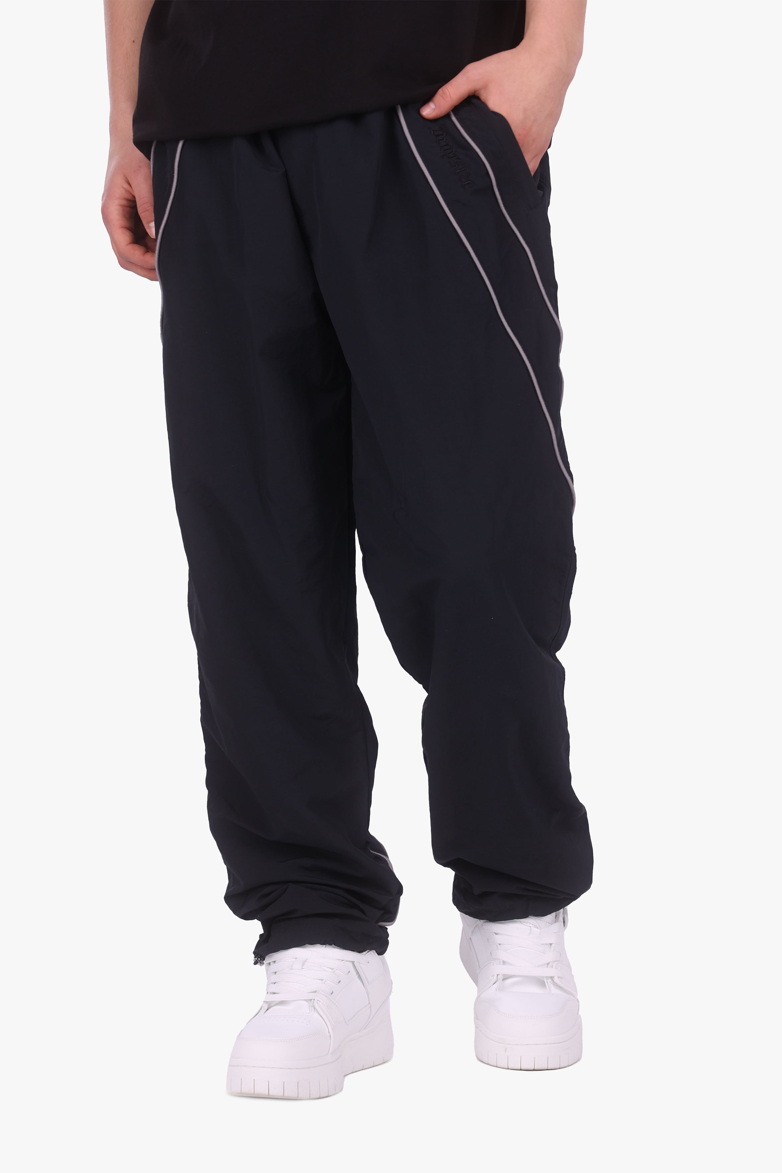 STRIPE TRACK PANTS ANTHRACITE