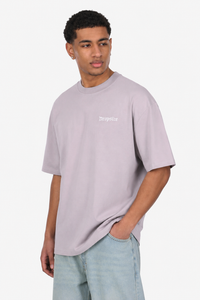 HEAVY OVERSIZE EMBO T-SHIRT GULL GREY