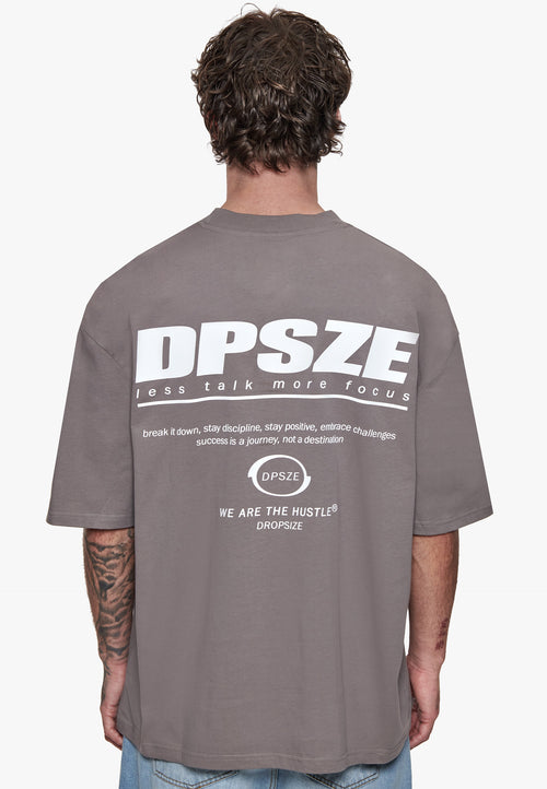 HEAVY OVERSIZE LESS TALK T-SHIRT DRIFTWOOD