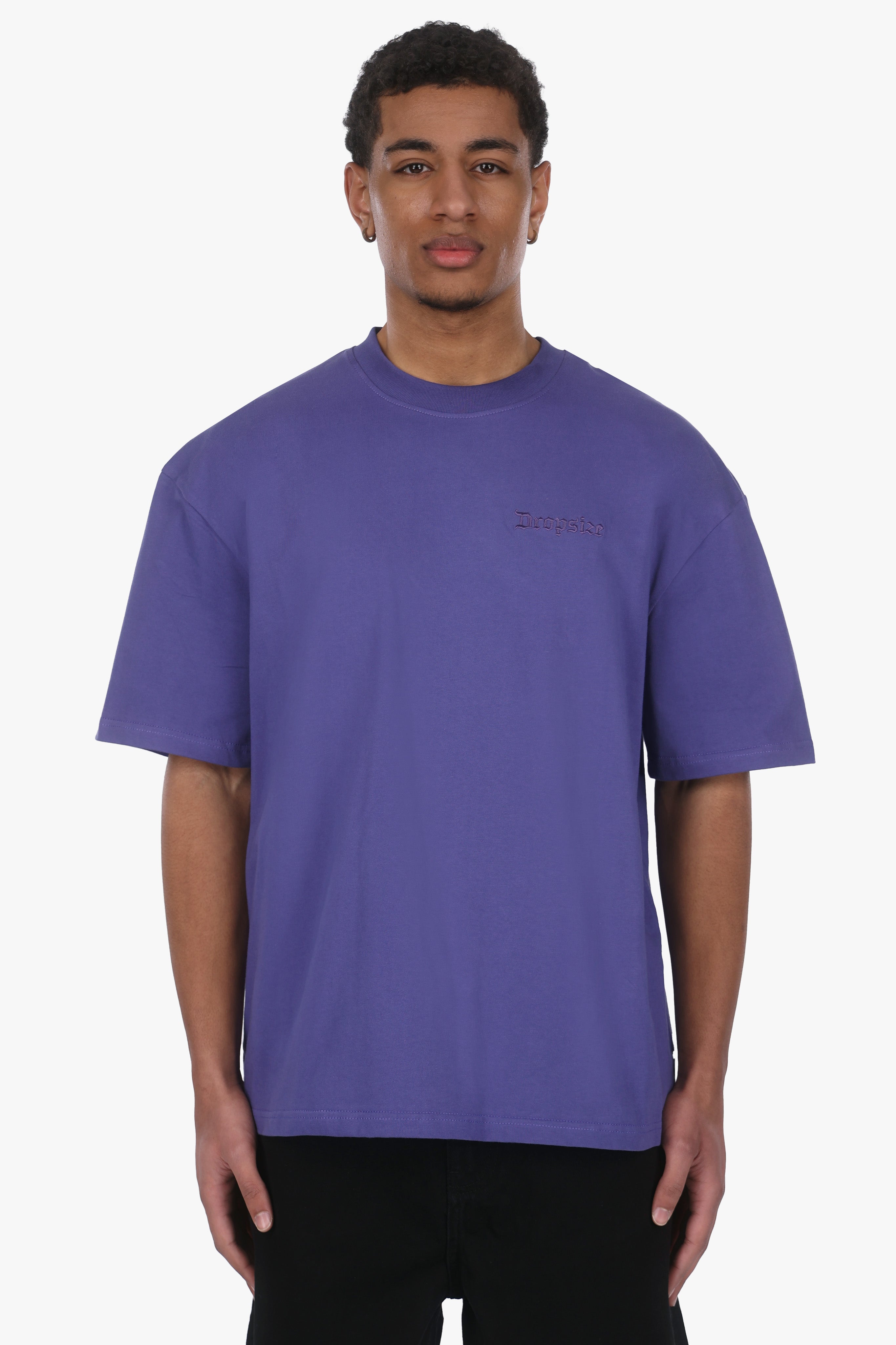 HEAVY OVERSIZE EMBO T-SHIRT BLUE