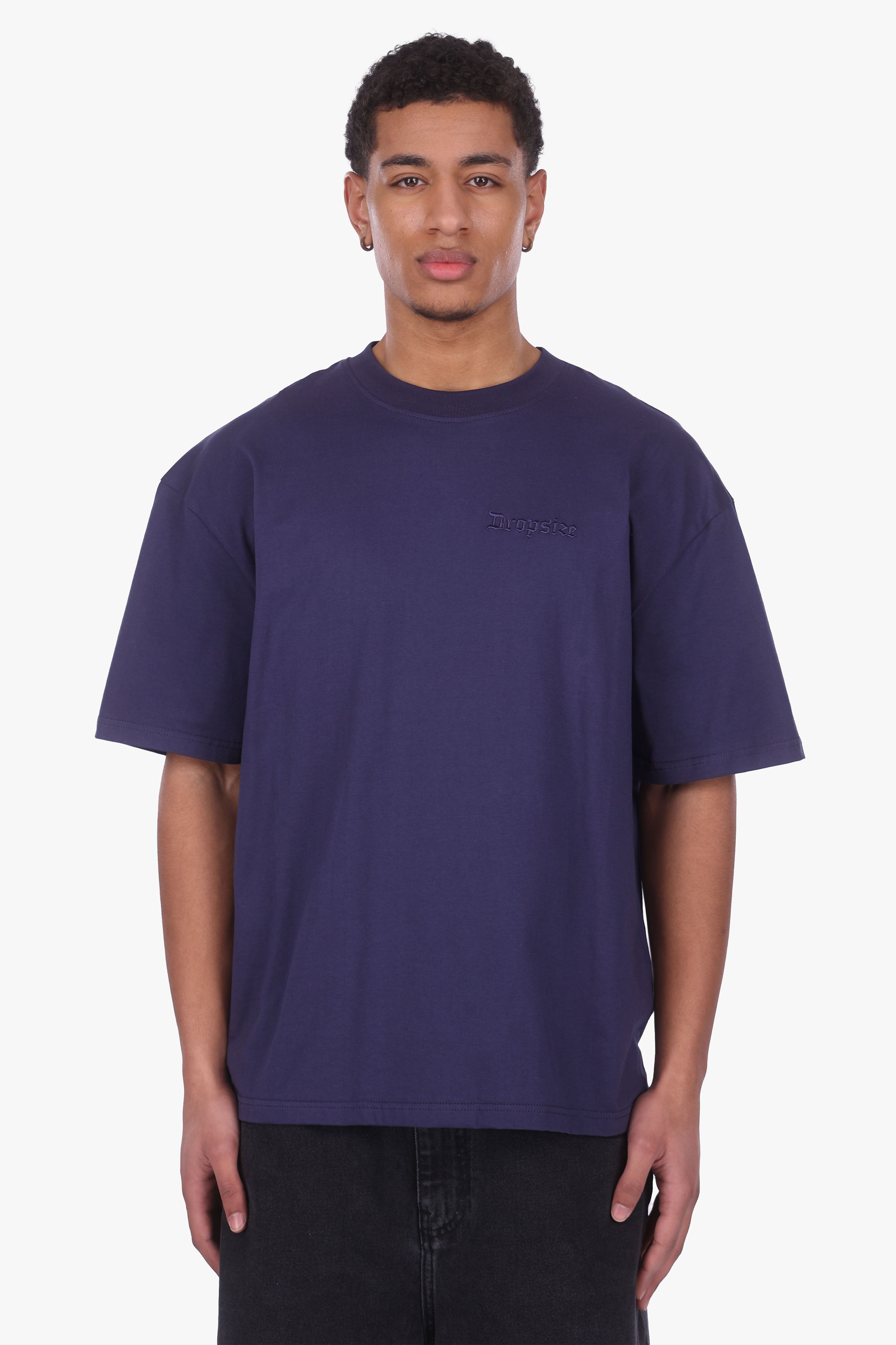 HEAVY OVERSIZE EMBO T-SHIRT NAVY