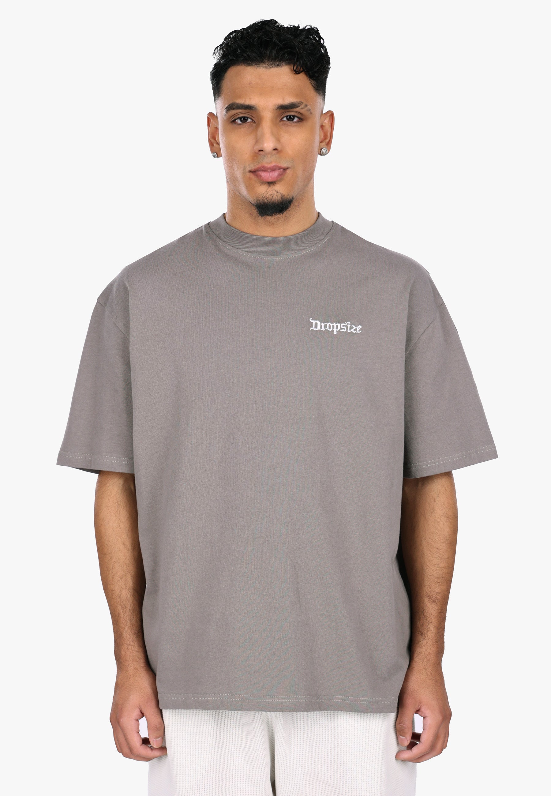HEAVY OVERSIZE EMBO T-SHIRT DRIFTWOOD