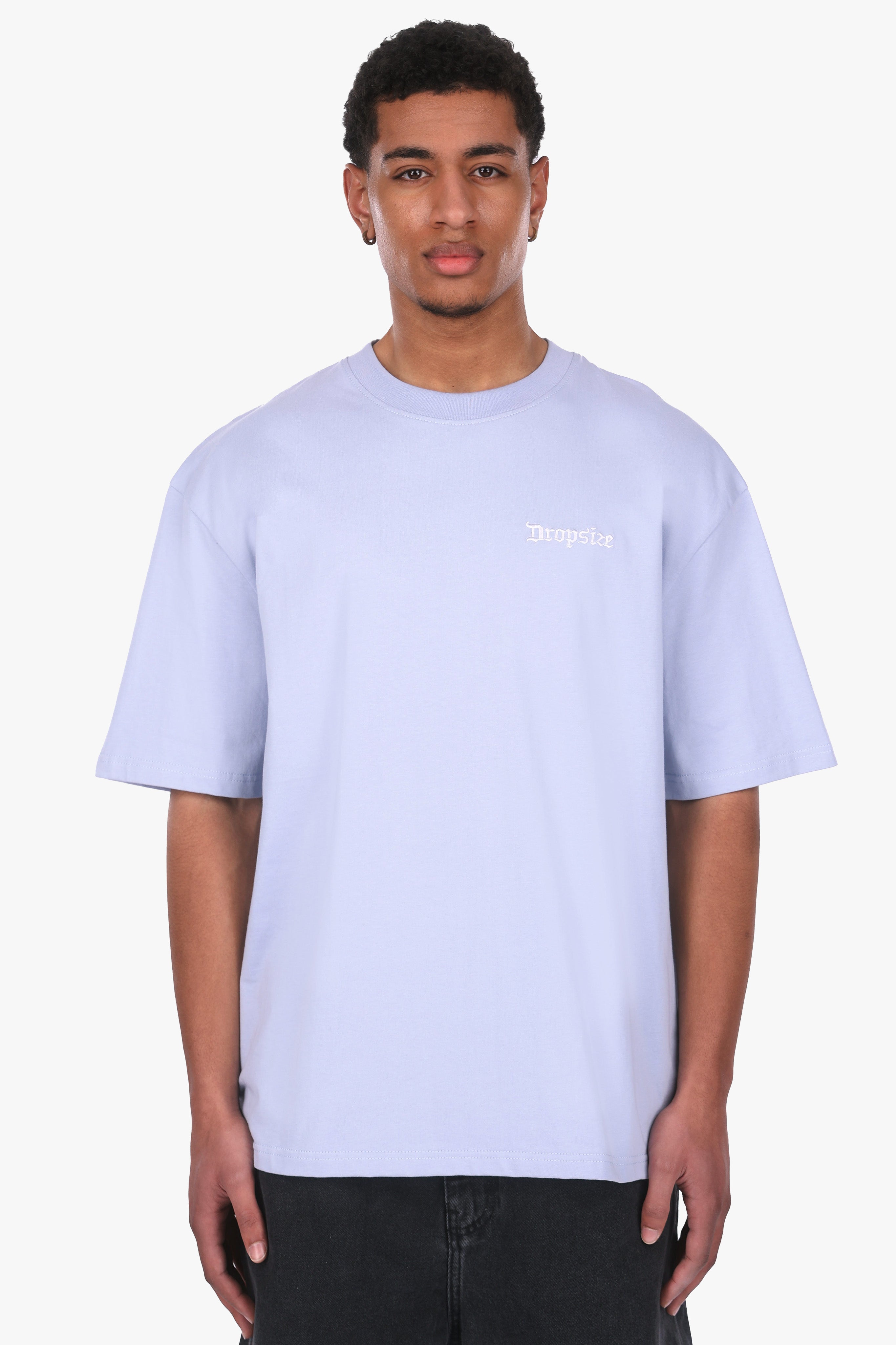 HEAVY OVERSIZE EMBO T-SHIRT VINTAGE BLUE