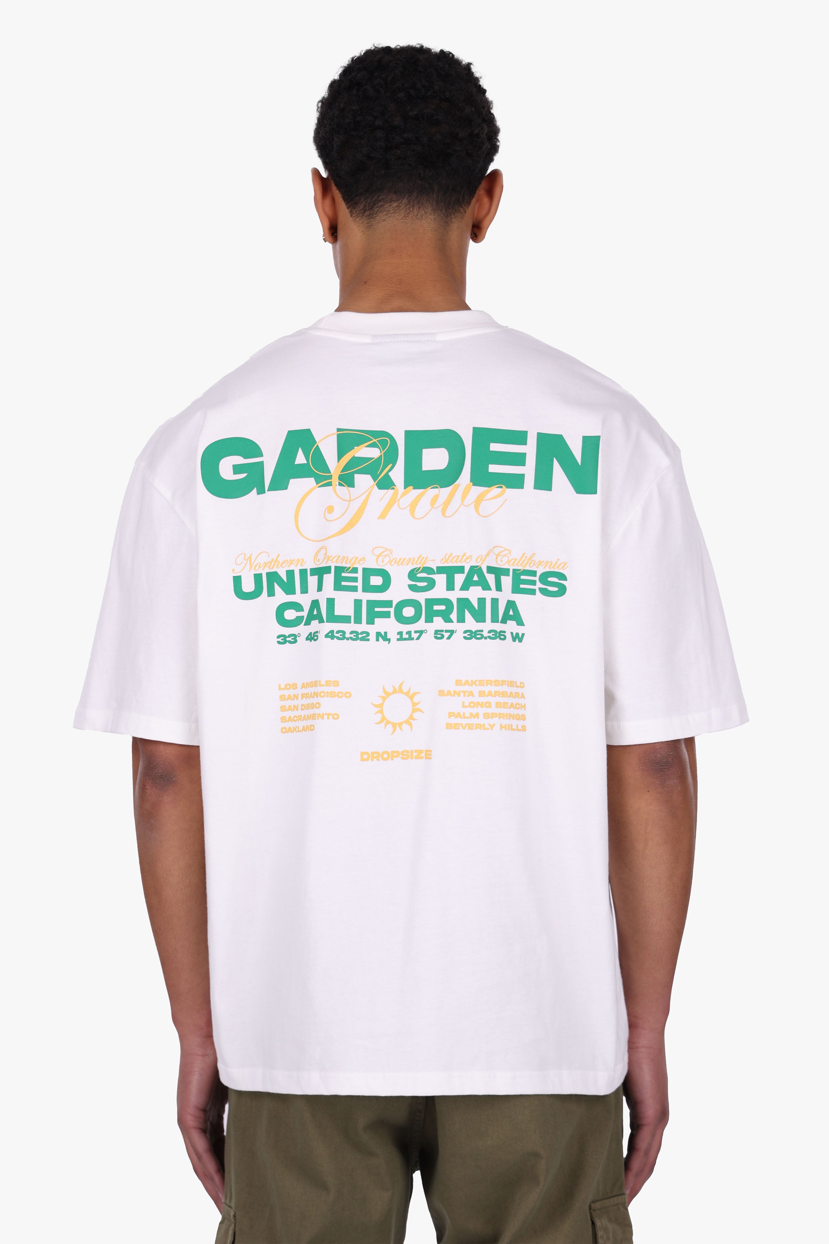 HEAVY OVERSIZE GARDEN GROVE T-SHIRT CREAM WHITE