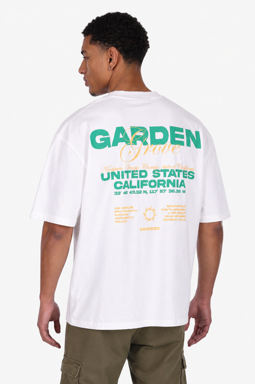 HEAVY OVERSIZE GARDEN GROVE T-SHIRT CREAM WHITE