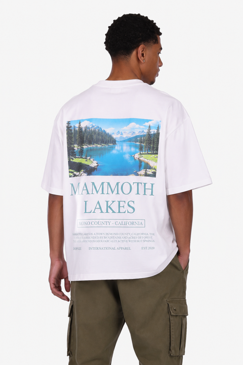 HEAVY OVERSIZE LAKES T-SHIRT CREAM WHITE