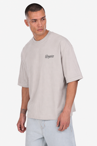 HEAVY OVERSIZE DOUBLE ARM T-SHIRT LIGHT GREY