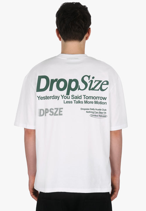 HEAVY OVERSIZE YESTERDAY T-SHIRT WHITE