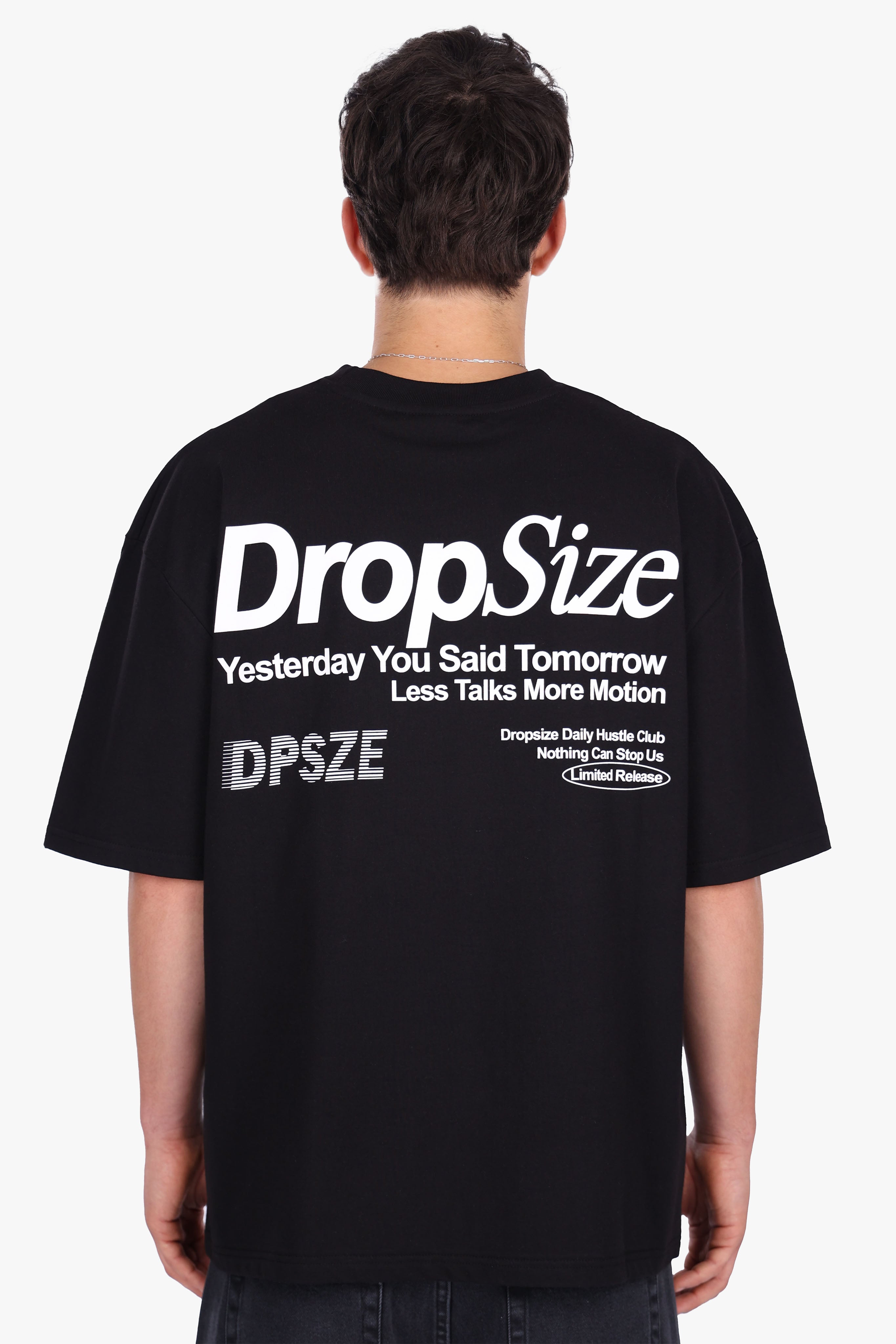 HEAVY OVERSIZE YESTERDAY T-SHIRT BLACK