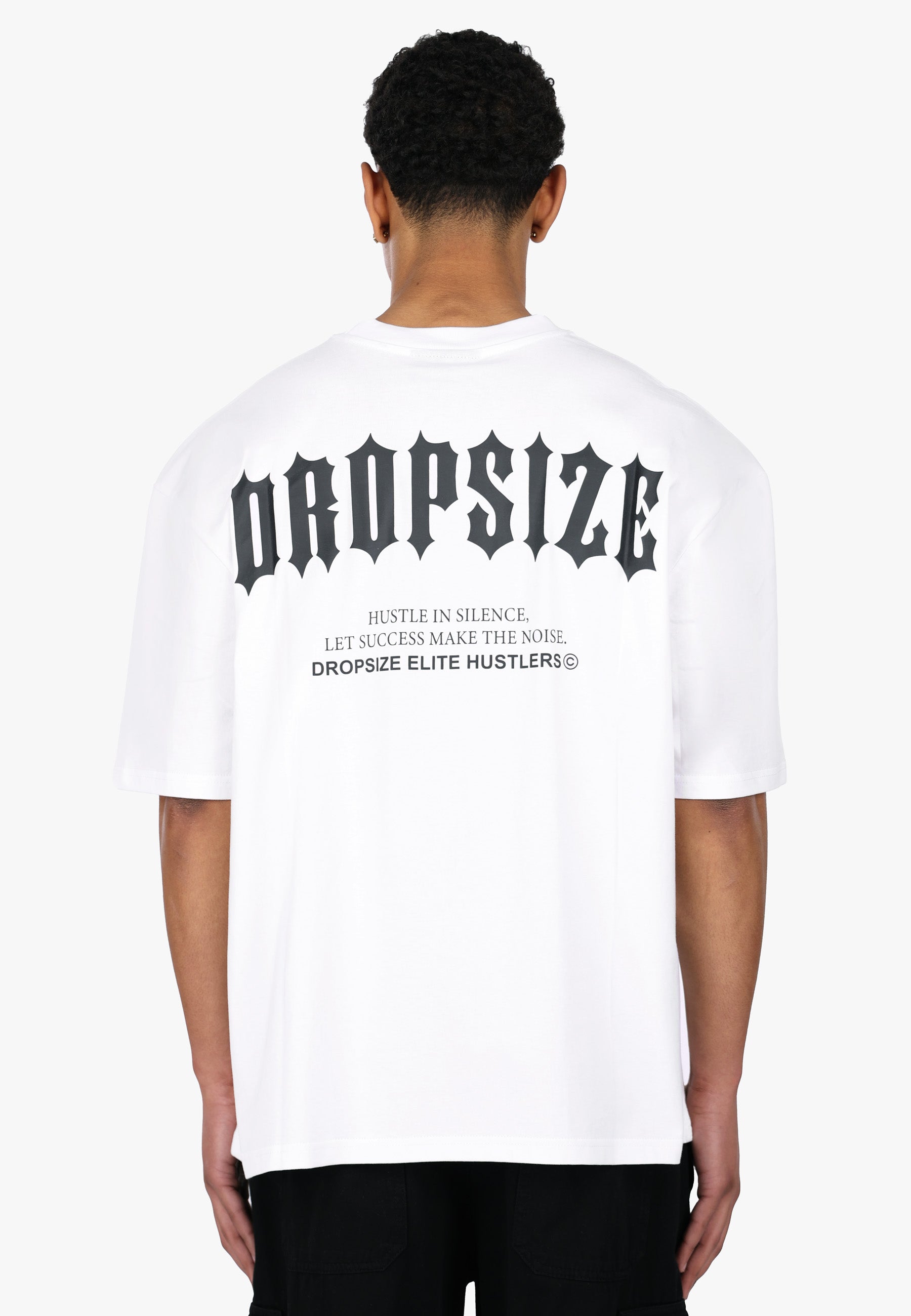 HEAVY OVERSIZE BIG PRINT T-SHIRT WHITE