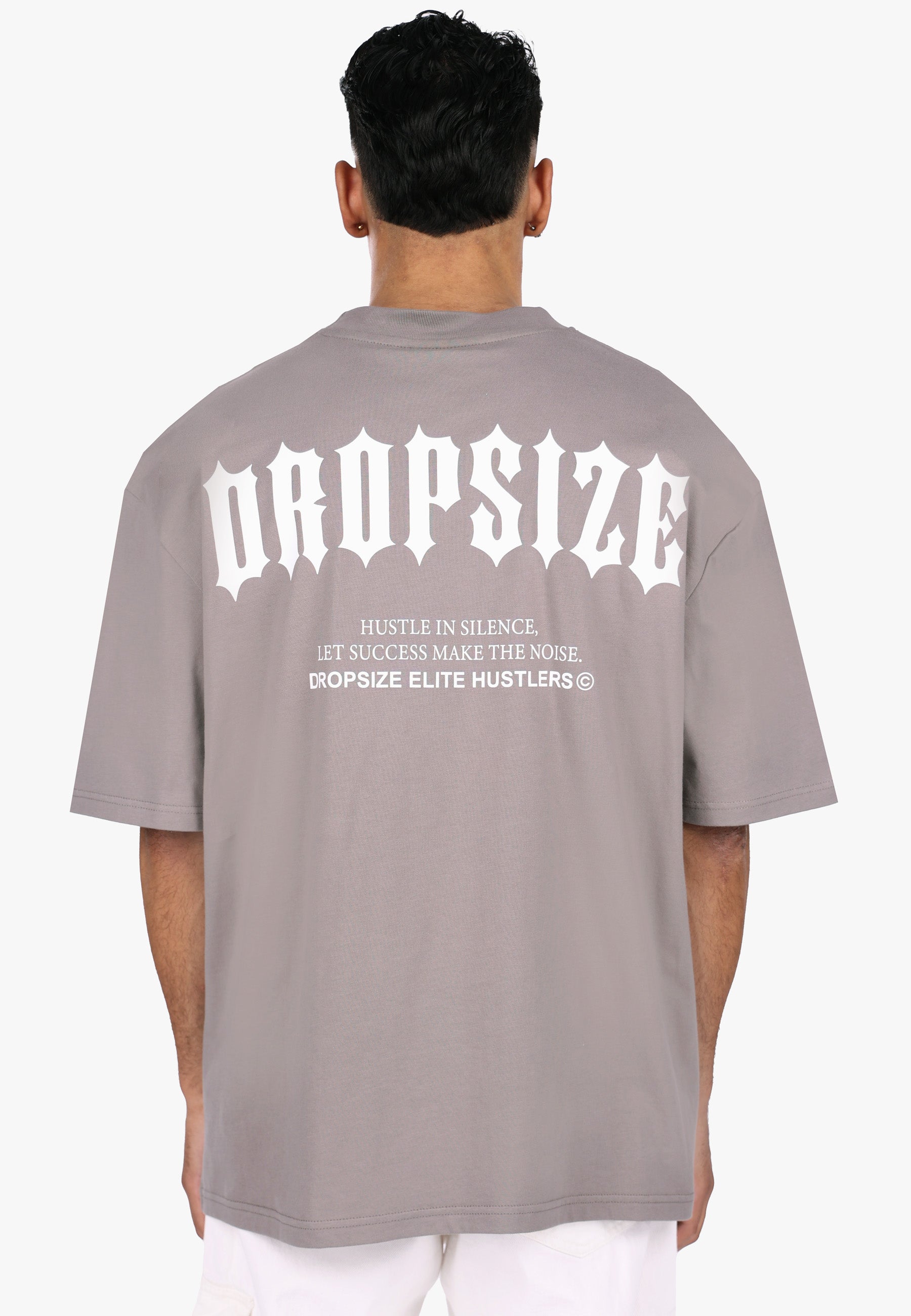 HEAVY OVERSIZE BIG PRINT T-SHIRT DRIFTWOOD