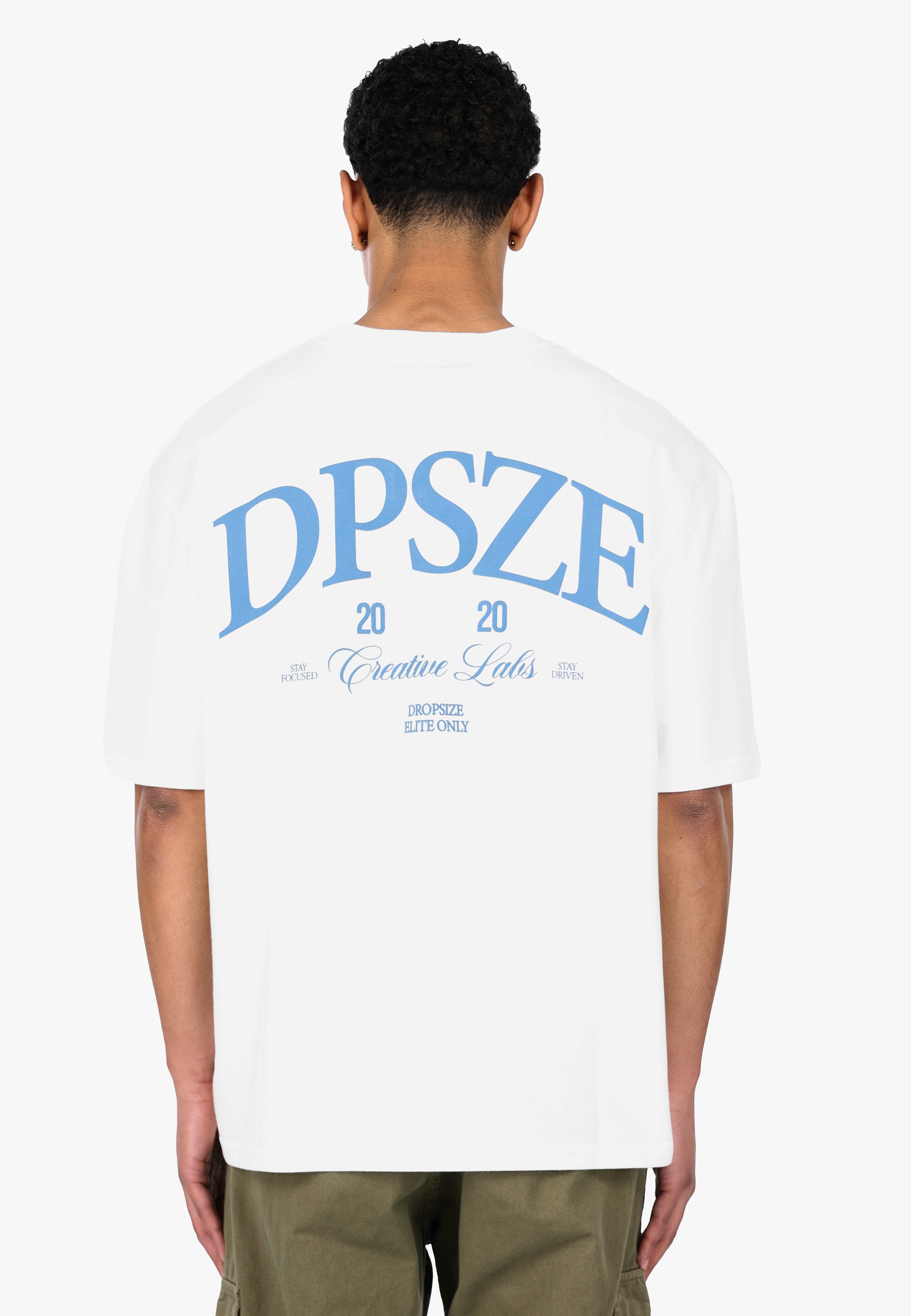 HEAVY OVERSIZE DPSZE BACKPRINT T-SHIRT CREAM WHITE