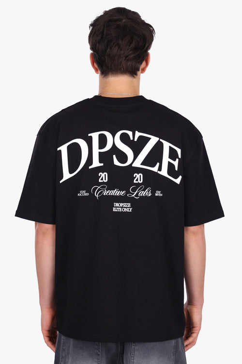 HEAVY OVERSIZE DPSZE BACKPRINT T-SHIRT BLACK