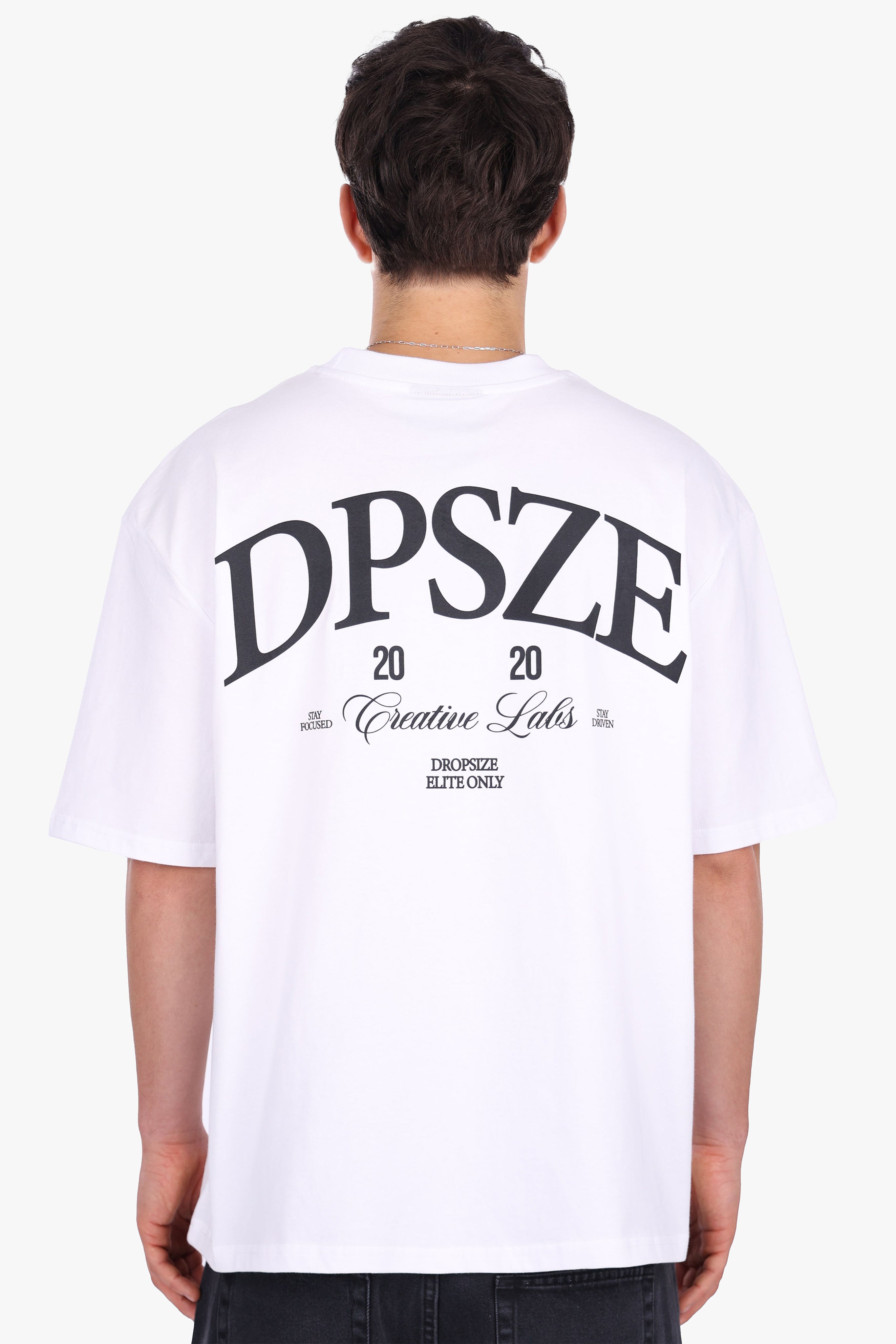 HEAVY OVERSIZE DPSZE BACKPRINT T-SHIRT WHITE