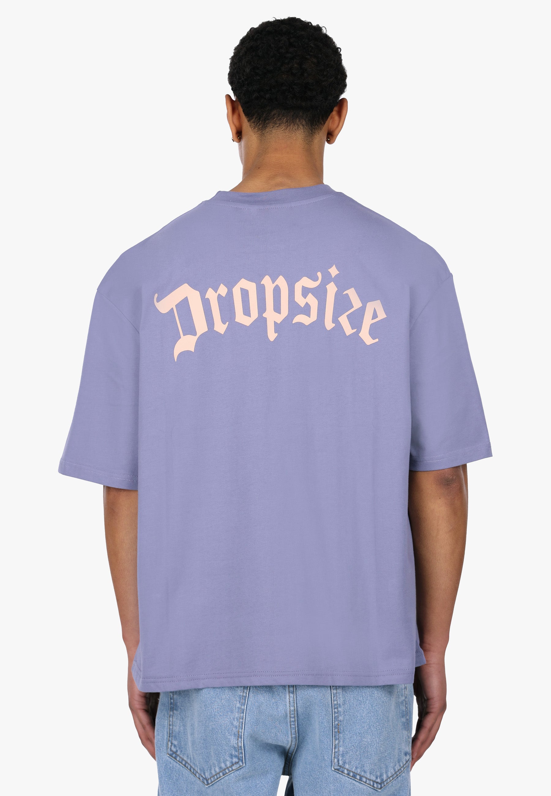 HEAVY OVERSIZE BIG LOGO T-SHIRT BLUE GRANITE