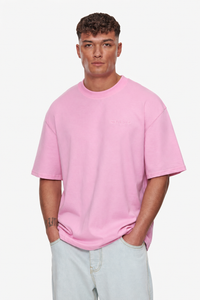 HEAVY OVERSIZE EMBO T-SHIRT PINK