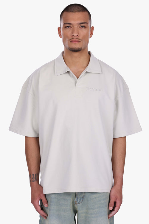 BASIC POLO SHIRT LIGHT GREY