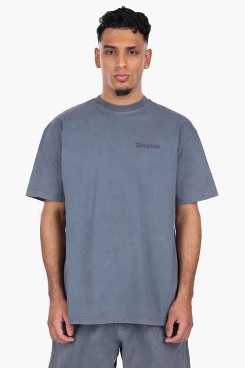 REGULAR FIT T-SHIRT ACID WASHED GREY
