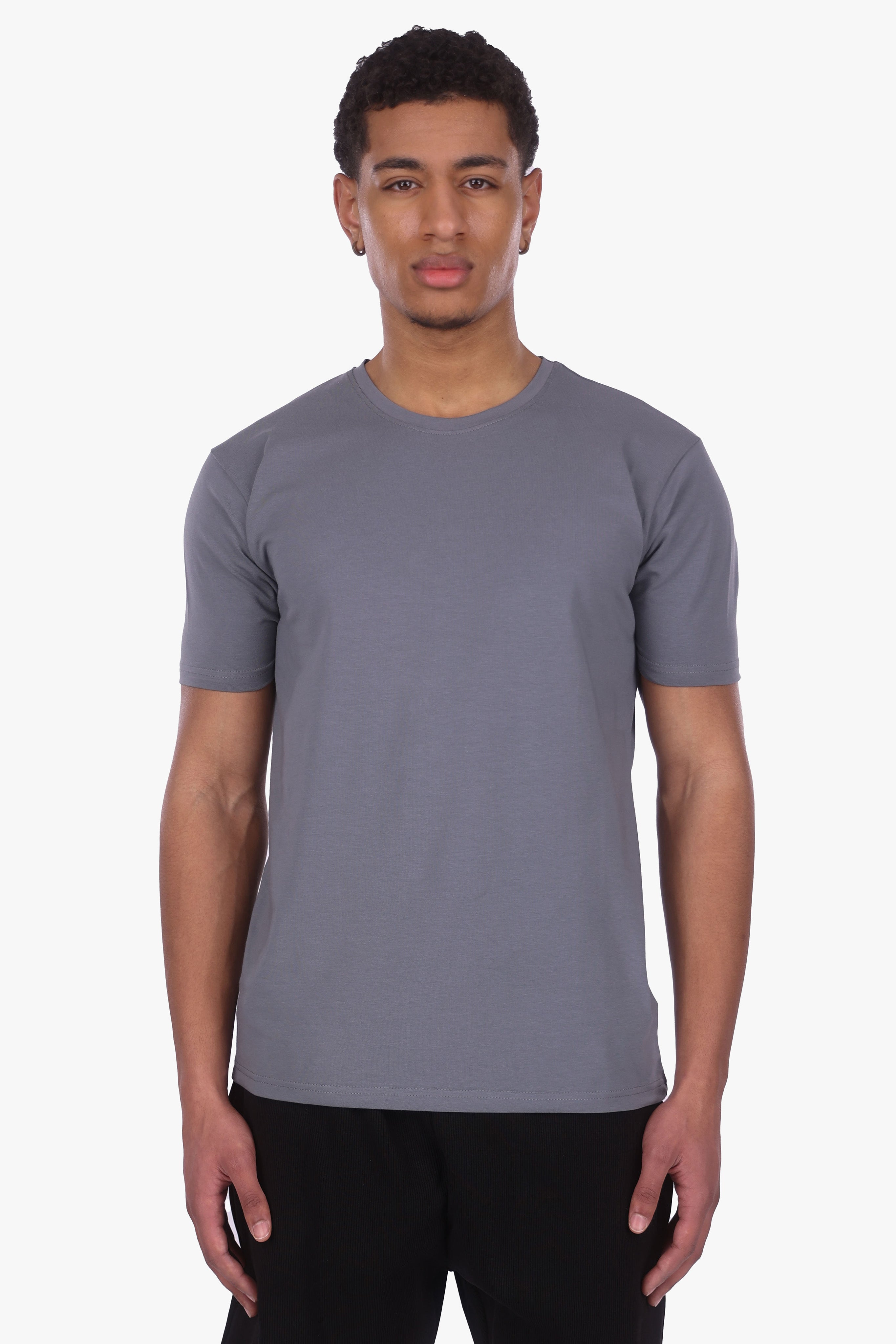 SLIM FIT T-SHIRT STEEL GREY